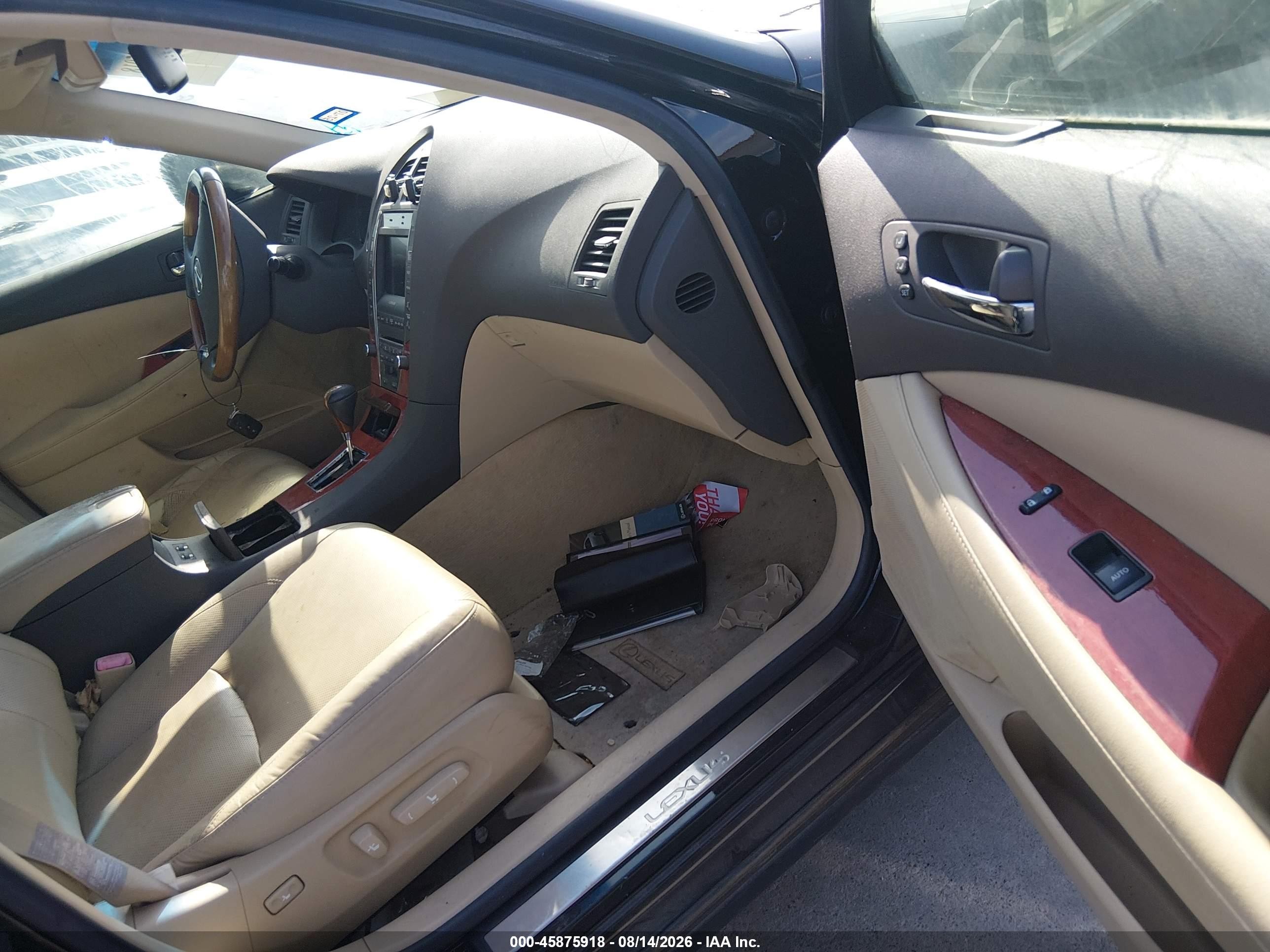 2007 Lexus Es 350   Black vin: JTHBJ46G972006541
