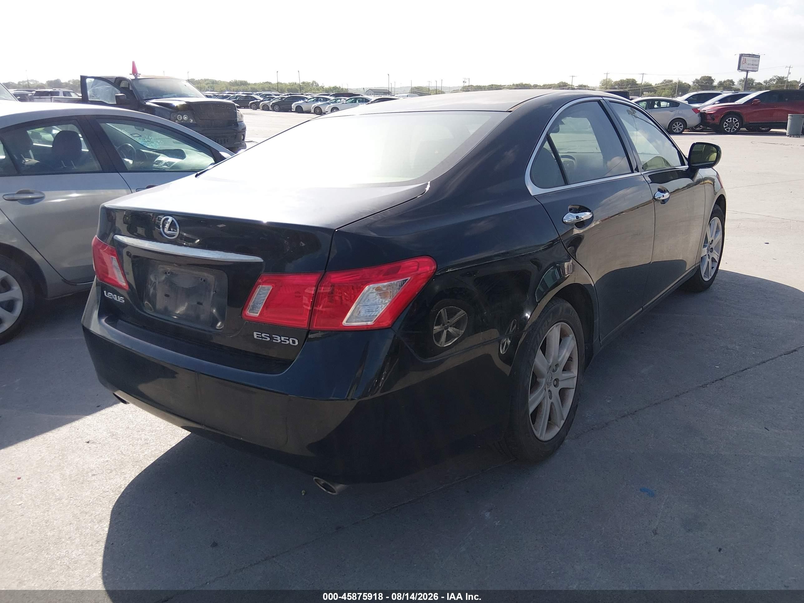 2007 Lexus Es 350   Black vin: JTHBJ46G972006541