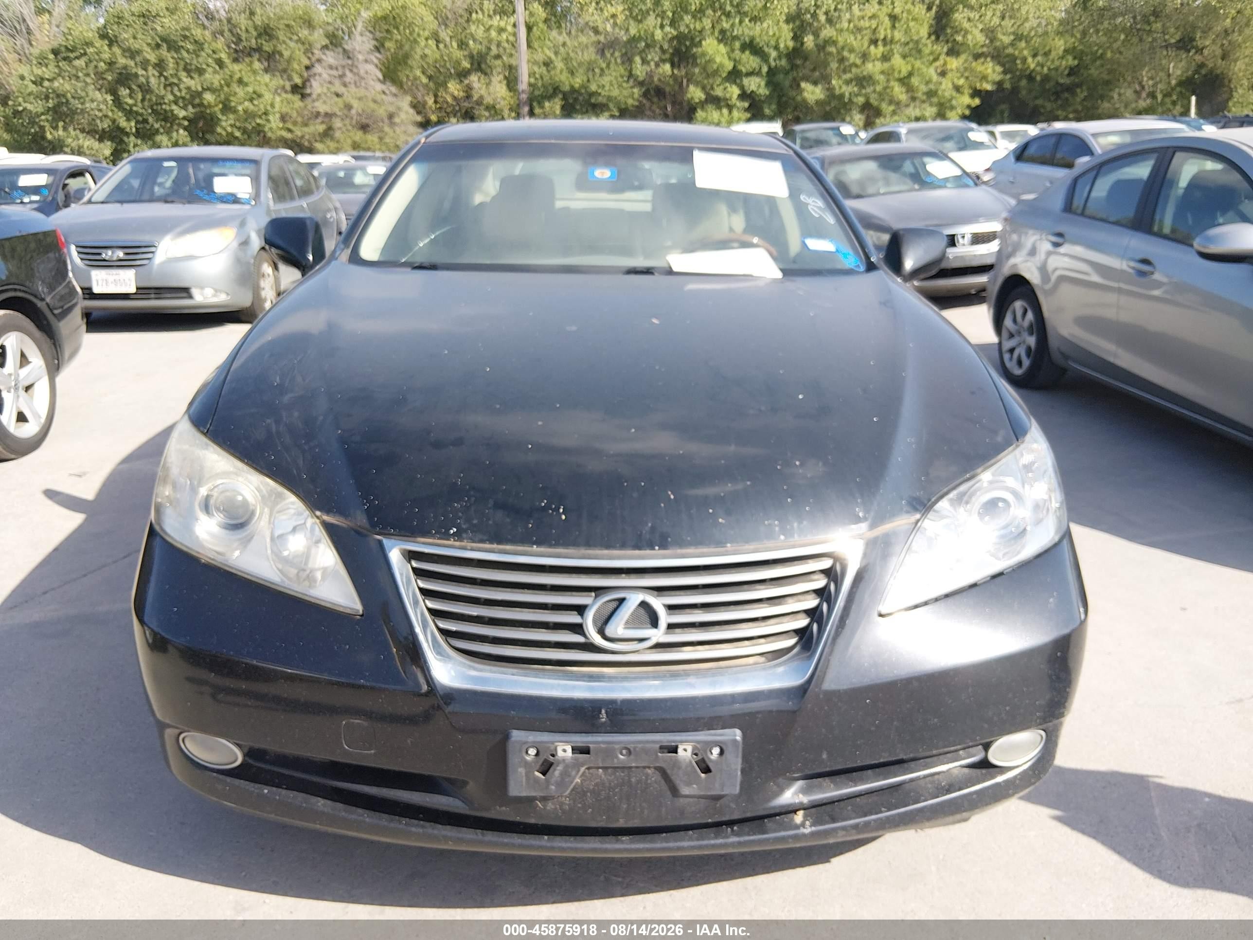 2007 Lexus Es 350   Black vin: JTHBJ46G972006541