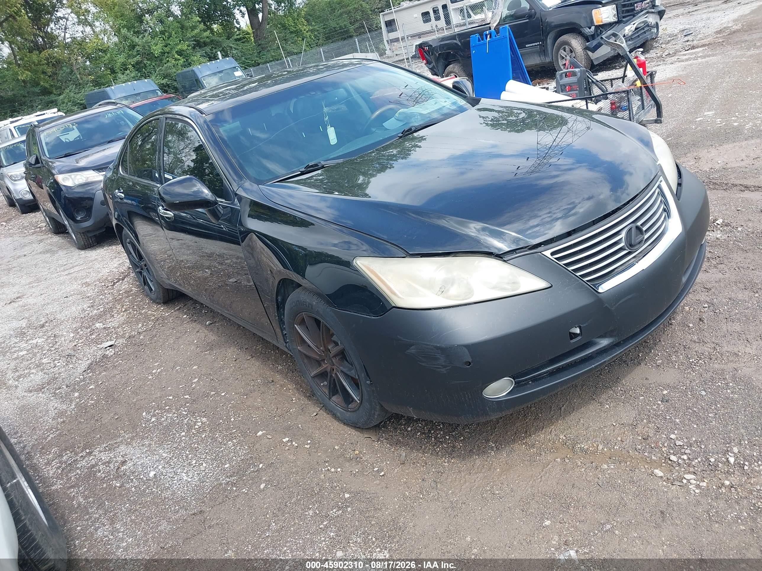 2007 Lexus Es 350   Black vin: JTHBJ46G972015417