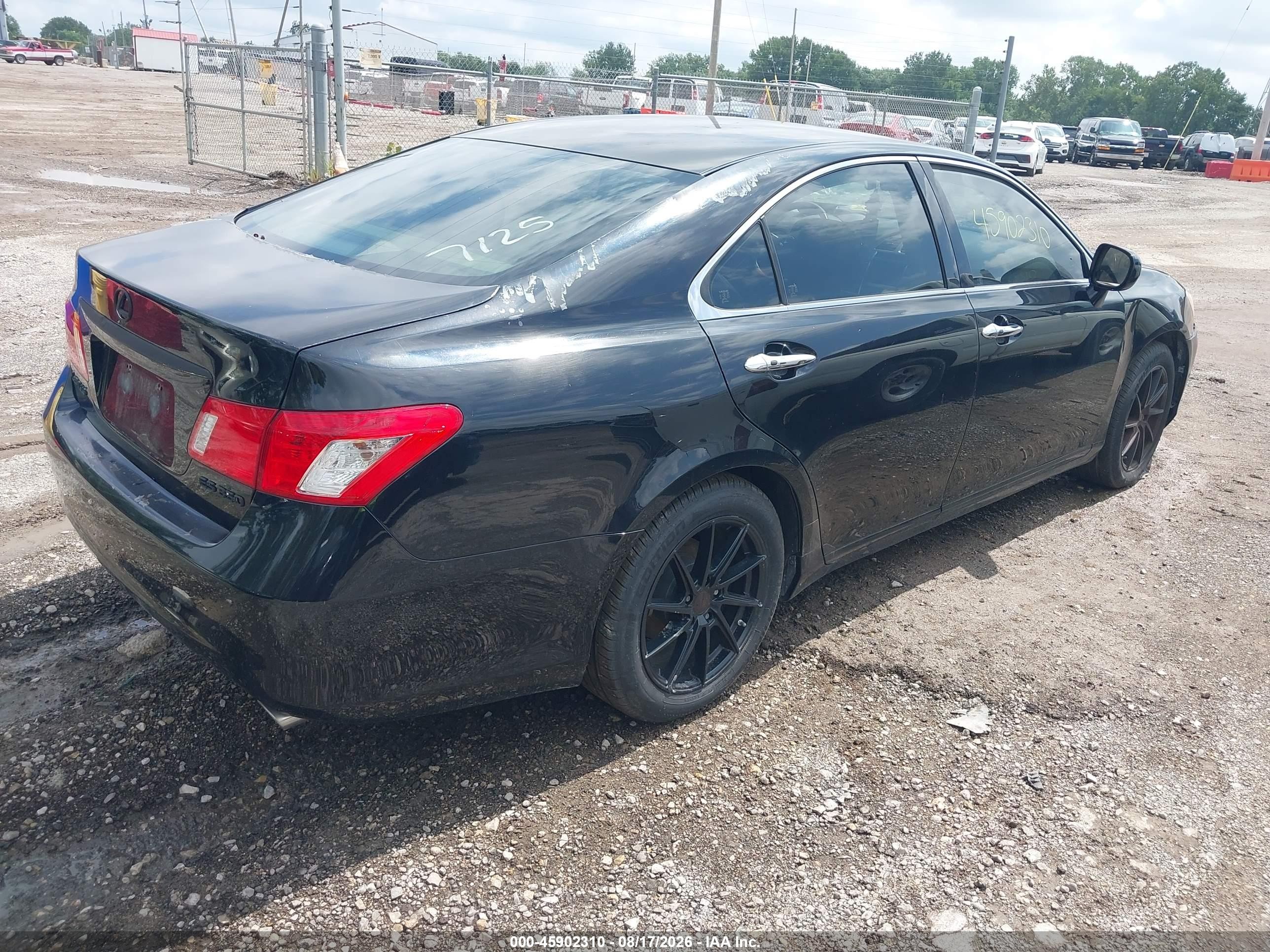 2007 Lexus Es 350   Black vin: JTHBJ46G972015417