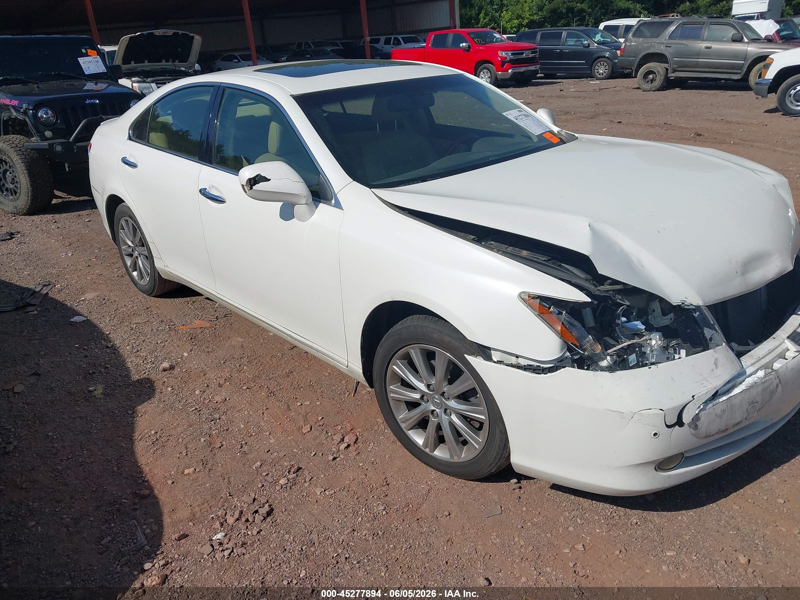 2007 Lexus Es 350   White vin: JTHBJ46G972015899