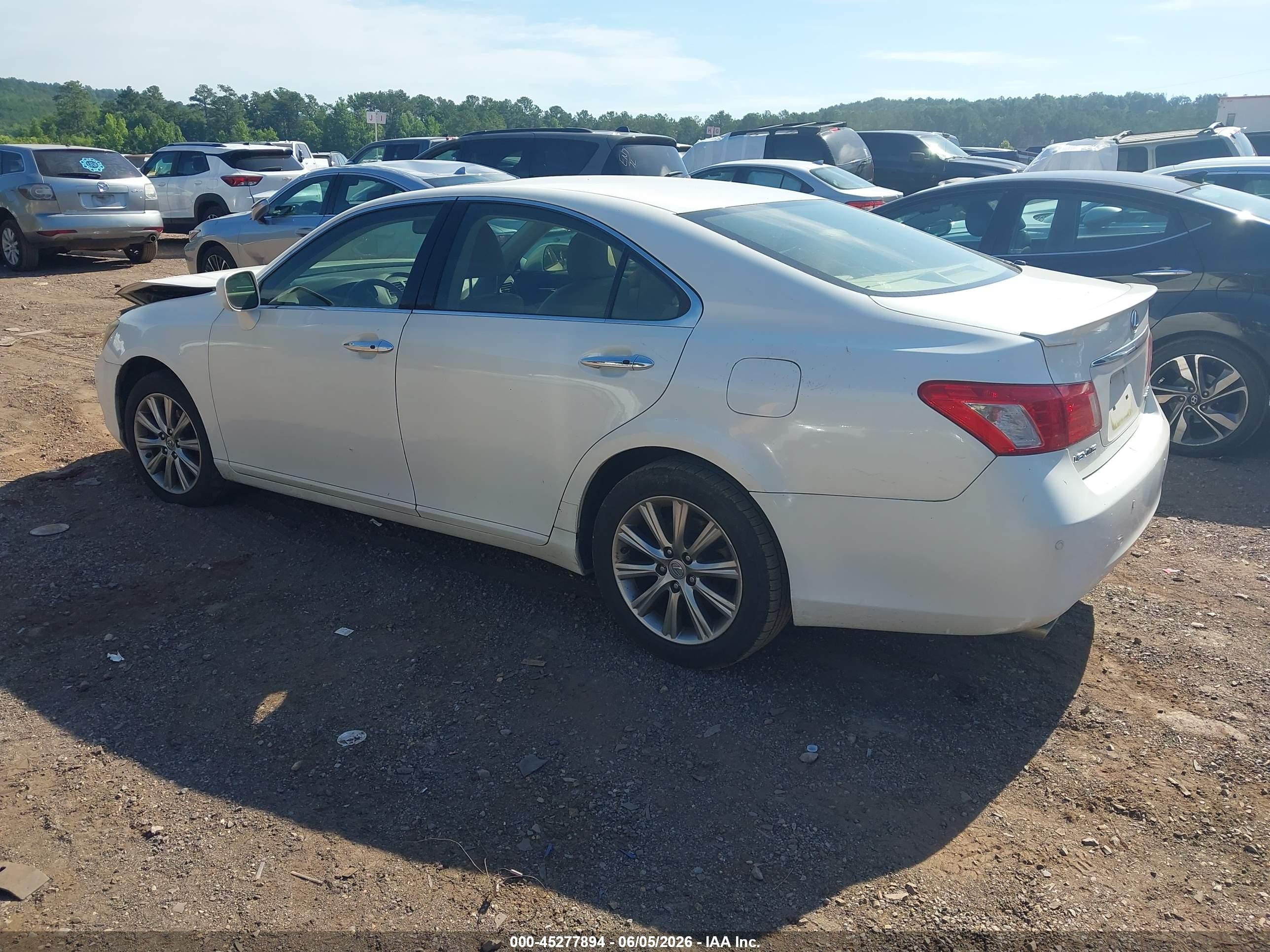 2007 Lexus Es 350   White vin: JTHBJ46G972015899