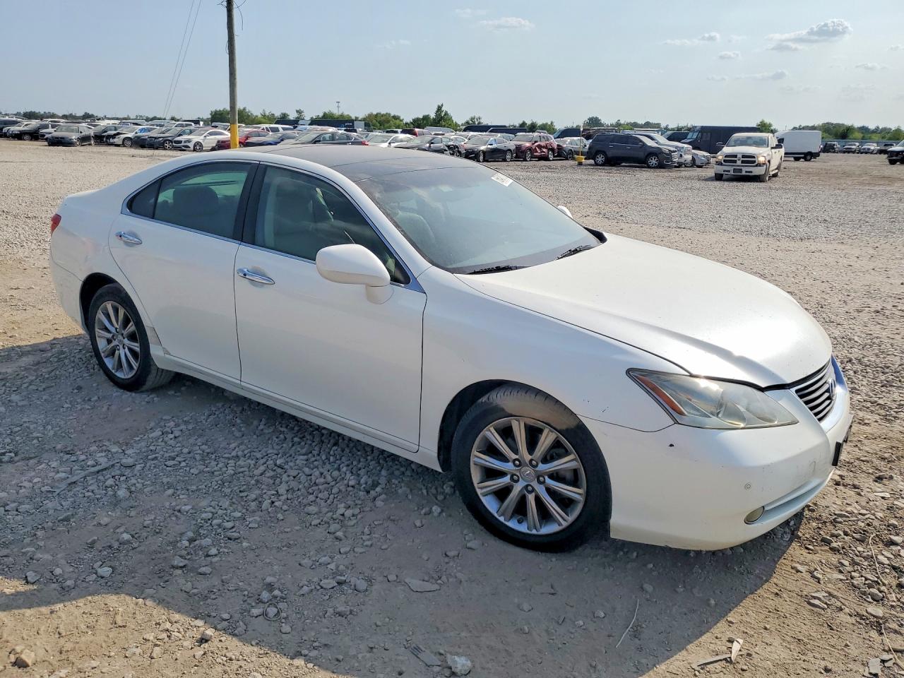 2007 Lexus Es 350 White vin: JTHBJ46G972034324