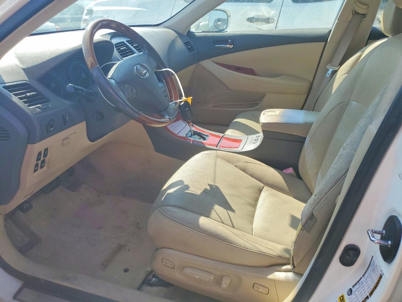 2007 Lexus Es 350 White vin: JTHBJ46G972034324