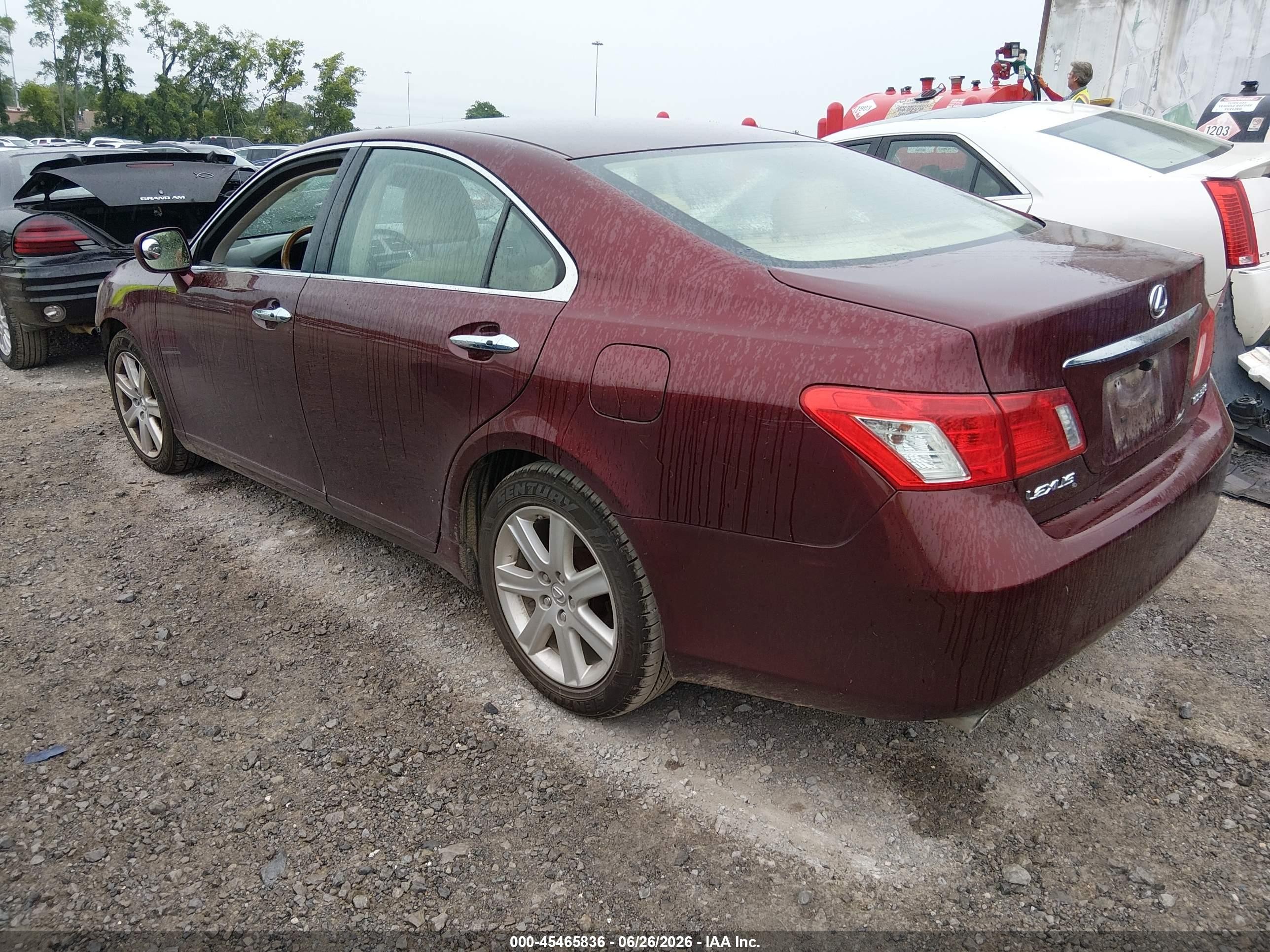 2007 Lexus Es 350   Red vin: JTHBJ46G972046926