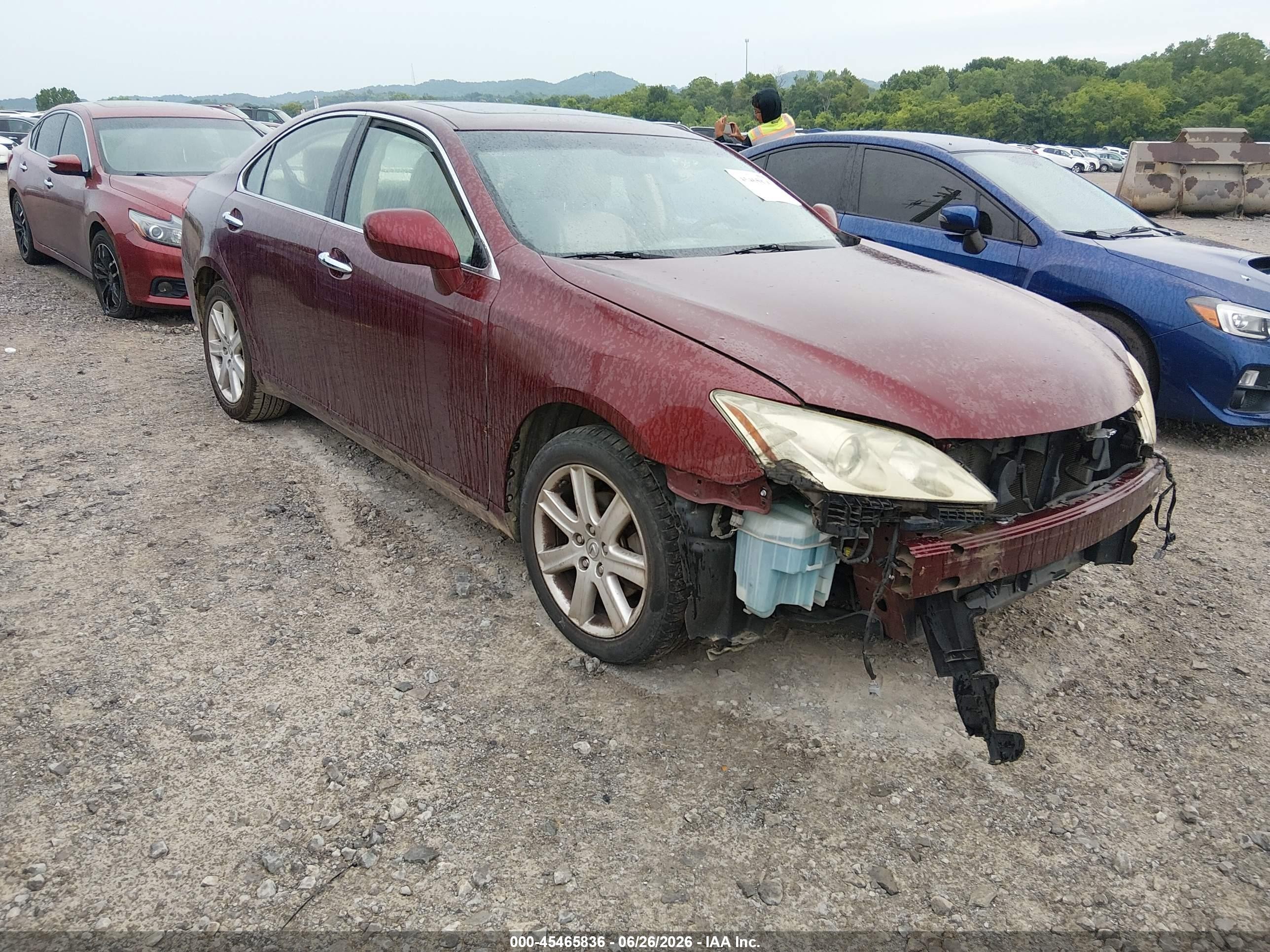 2007 Lexus Es 350   Красный vin: JTHBJ46G972046926