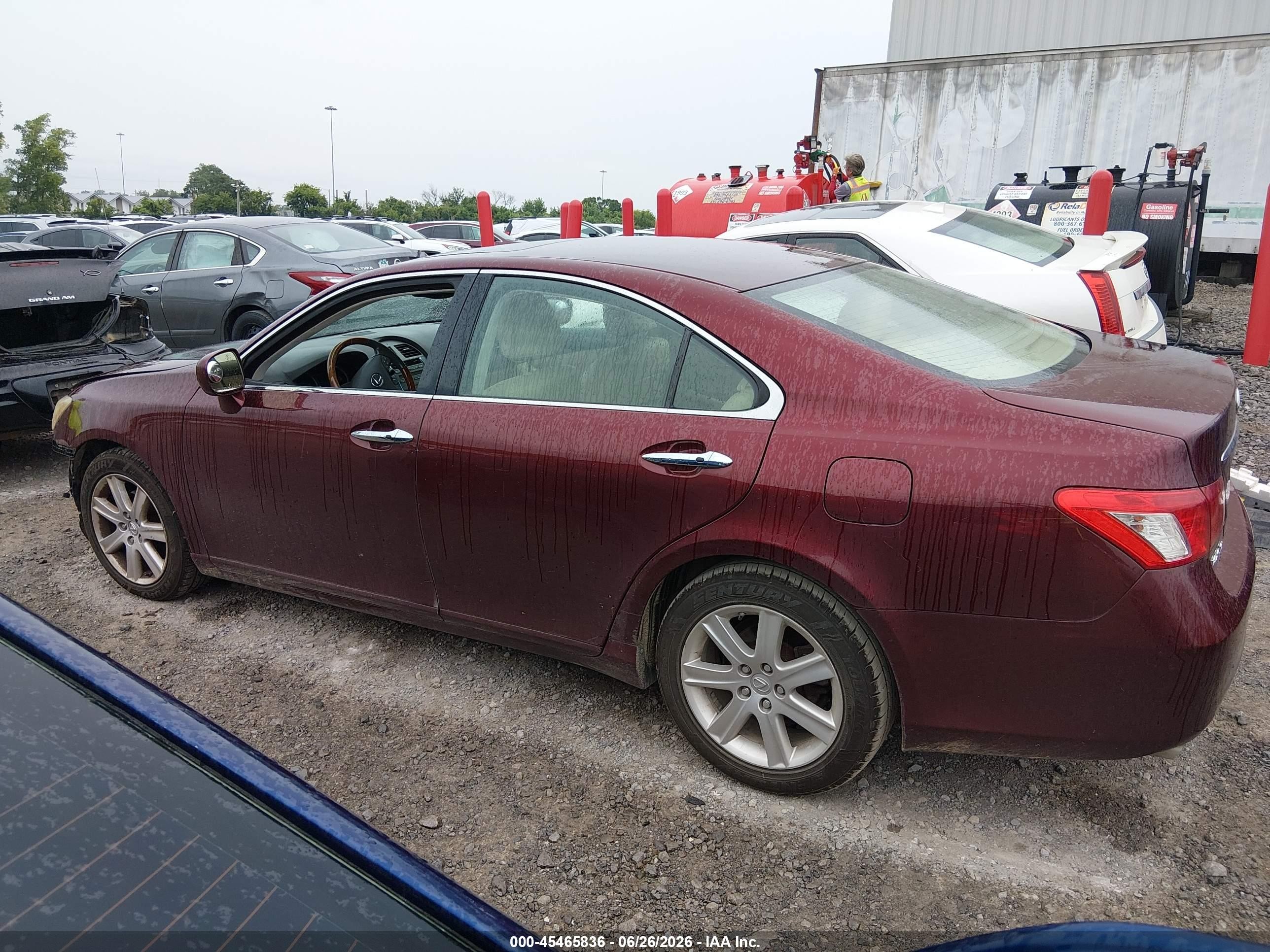2007 Lexus Es 350   Red vin: JTHBJ46G972046926