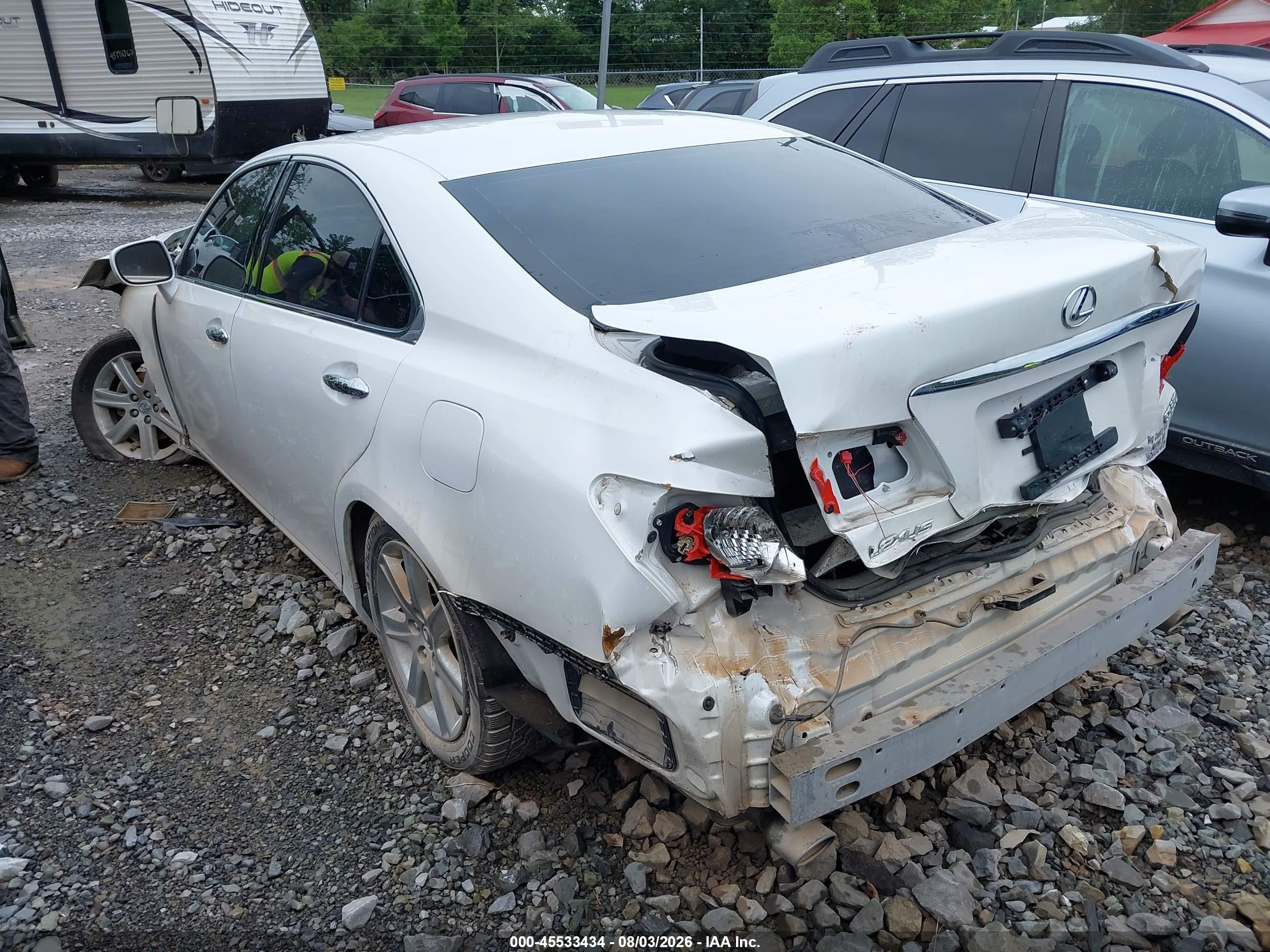 2007 Lexus Es 350   Белый vin: JTHBJ46G972052287