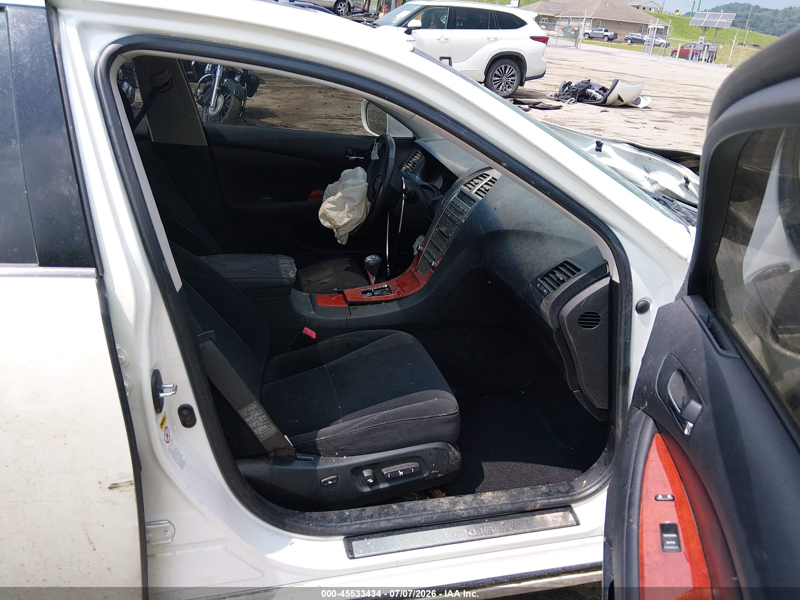 2007 Lexus Es 350   Белый vin: JTHBJ46G972052287