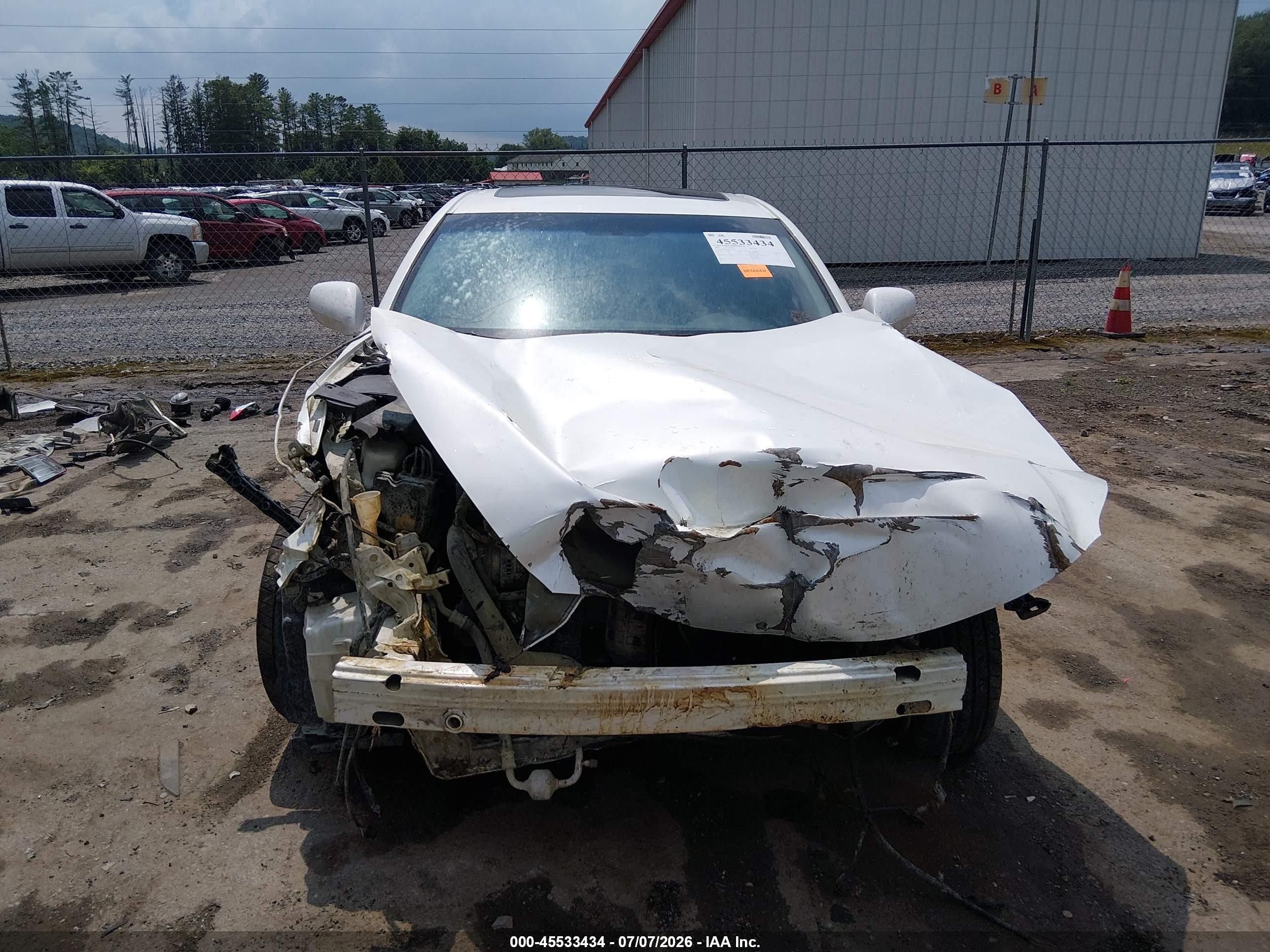 2007 Lexus Es 350   Белый vin: JTHBJ46G972052287
