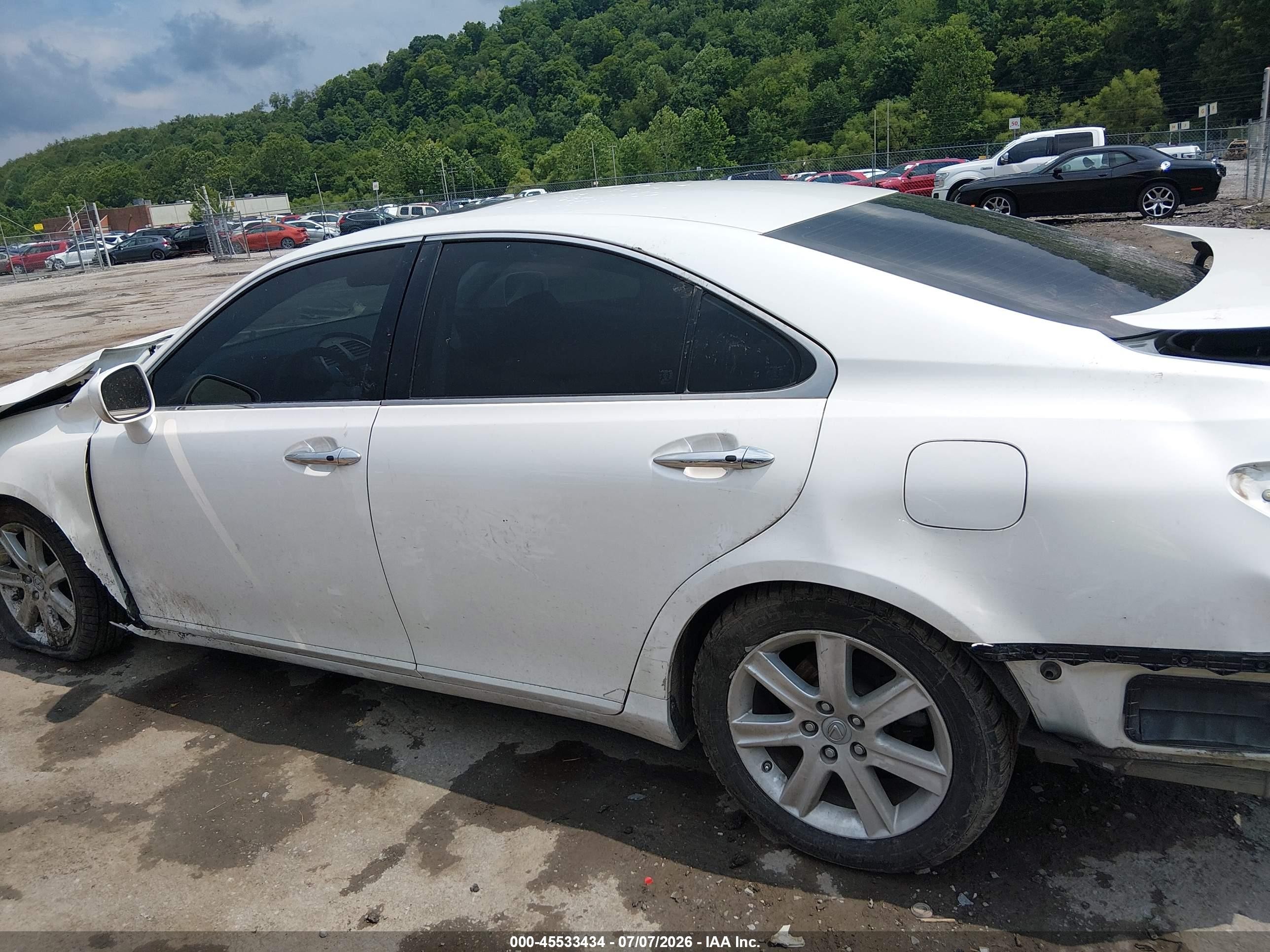 2007 Lexus Es 350   Белый vin: JTHBJ46G972052287