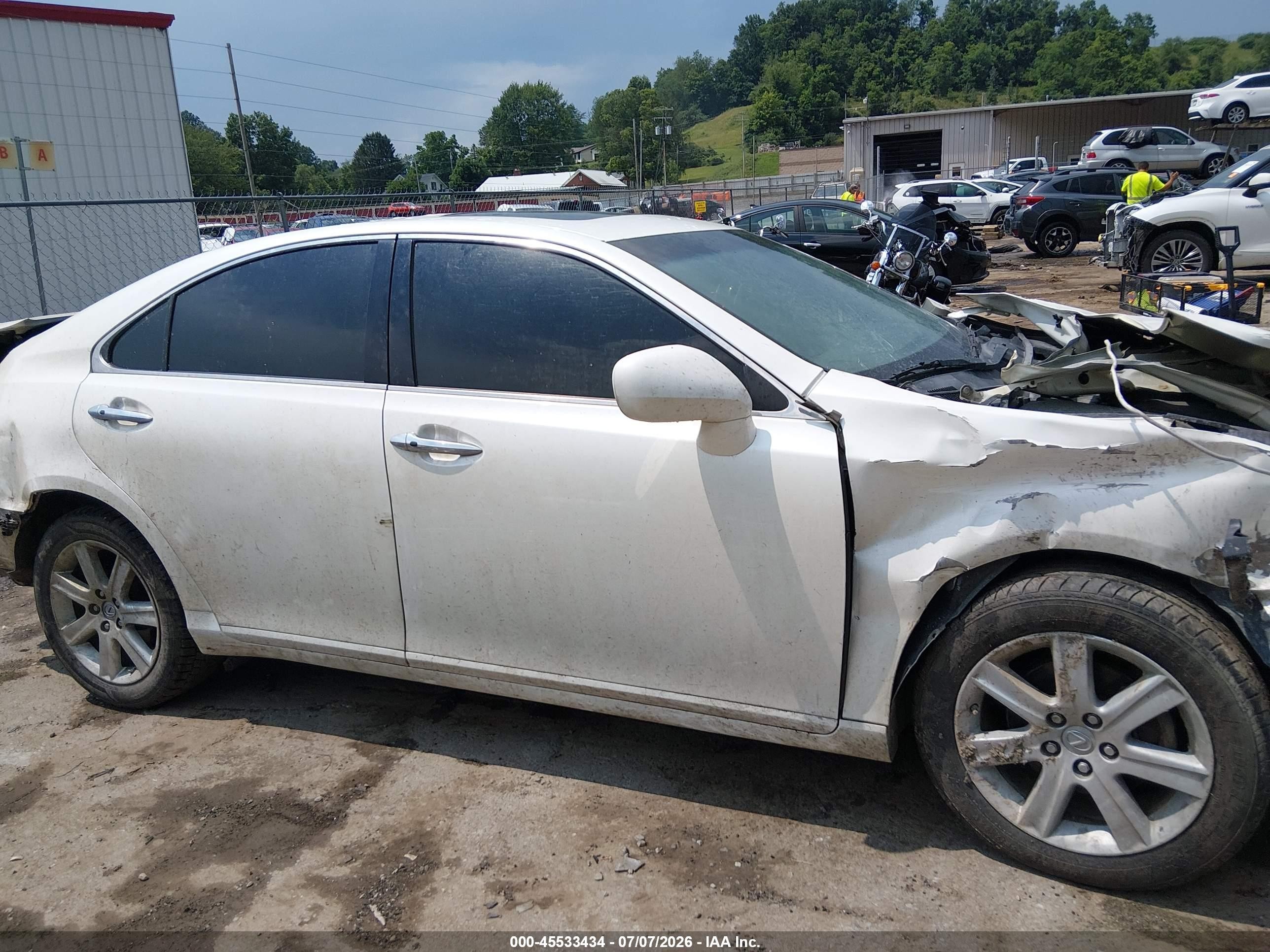 2007 Lexus Es 350   Белый vin: JTHBJ46G972052287