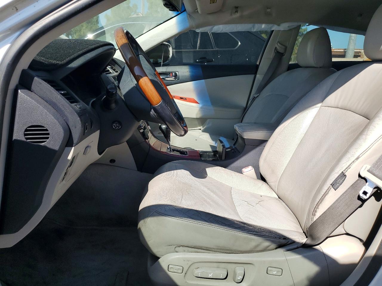 2007 Lexus Es 350 White vin: JTHBJ46G972077979