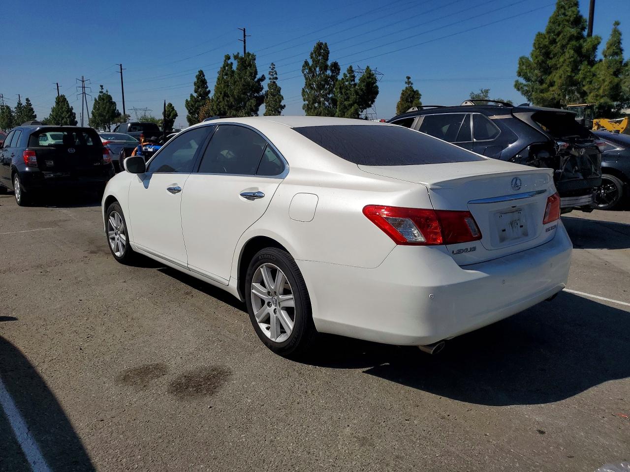 2007 Lexus Es 350 White vin: JTHBJ46G972077979