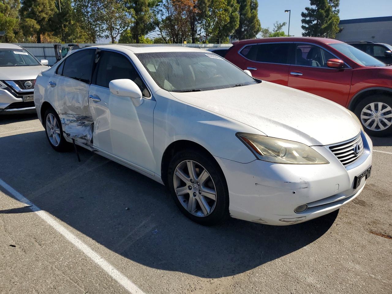 2007 Lexus Es 350 White vin: JTHBJ46G972077979