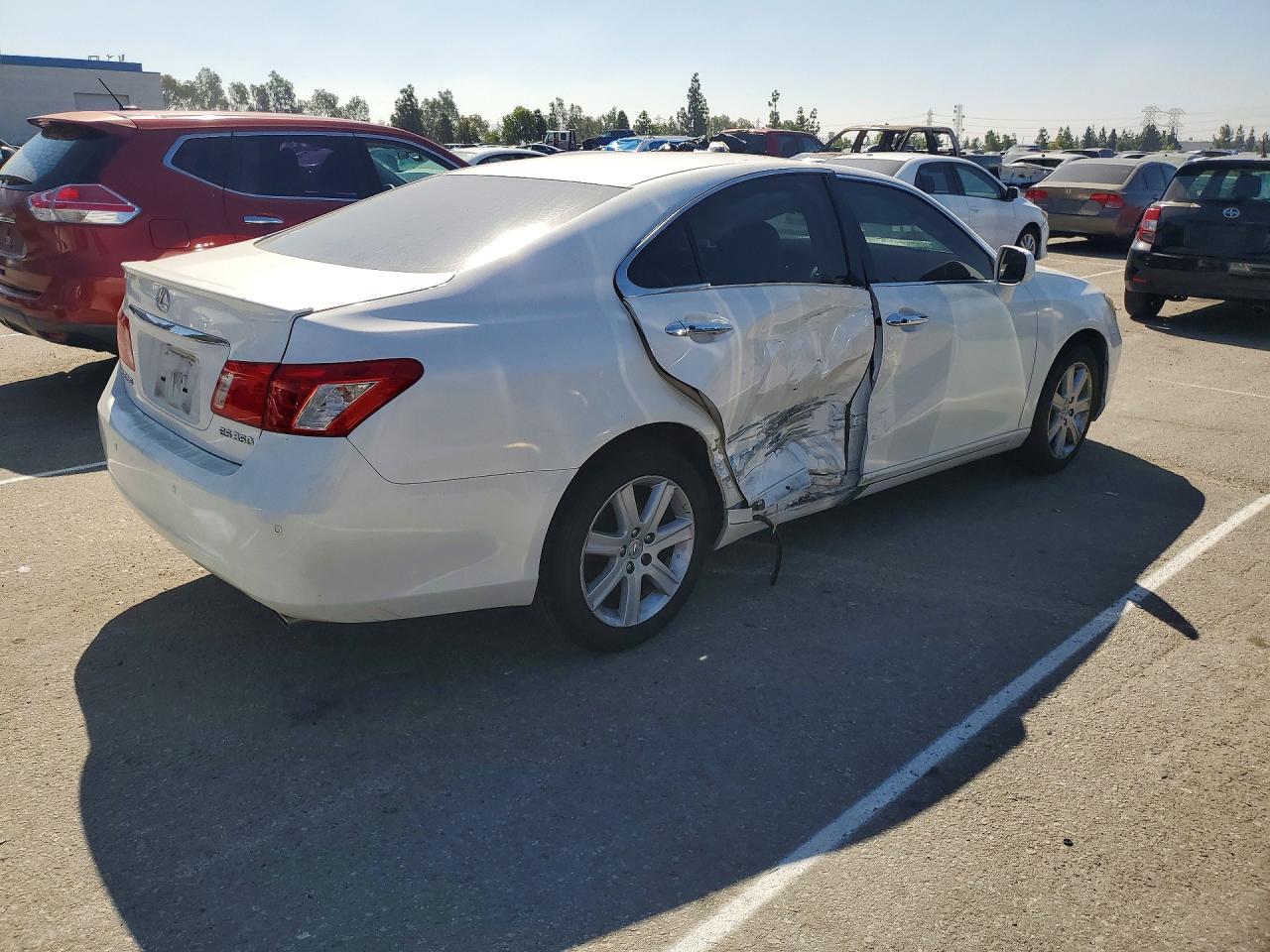 2007 Lexus Es 350 White vin: JTHBJ46G972077979