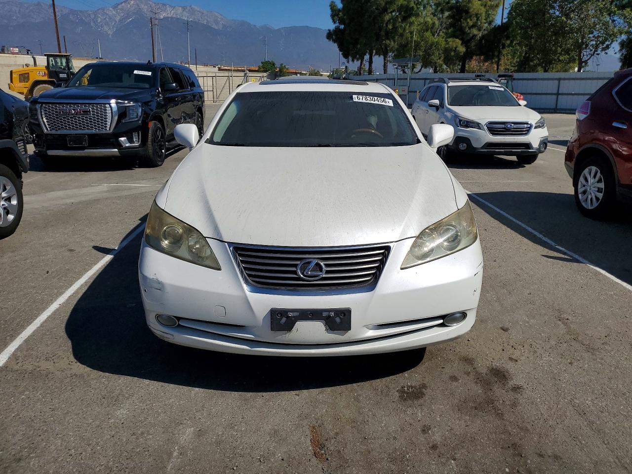 2007 Lexus Es 350 White vin: JTHBJ46G972077979