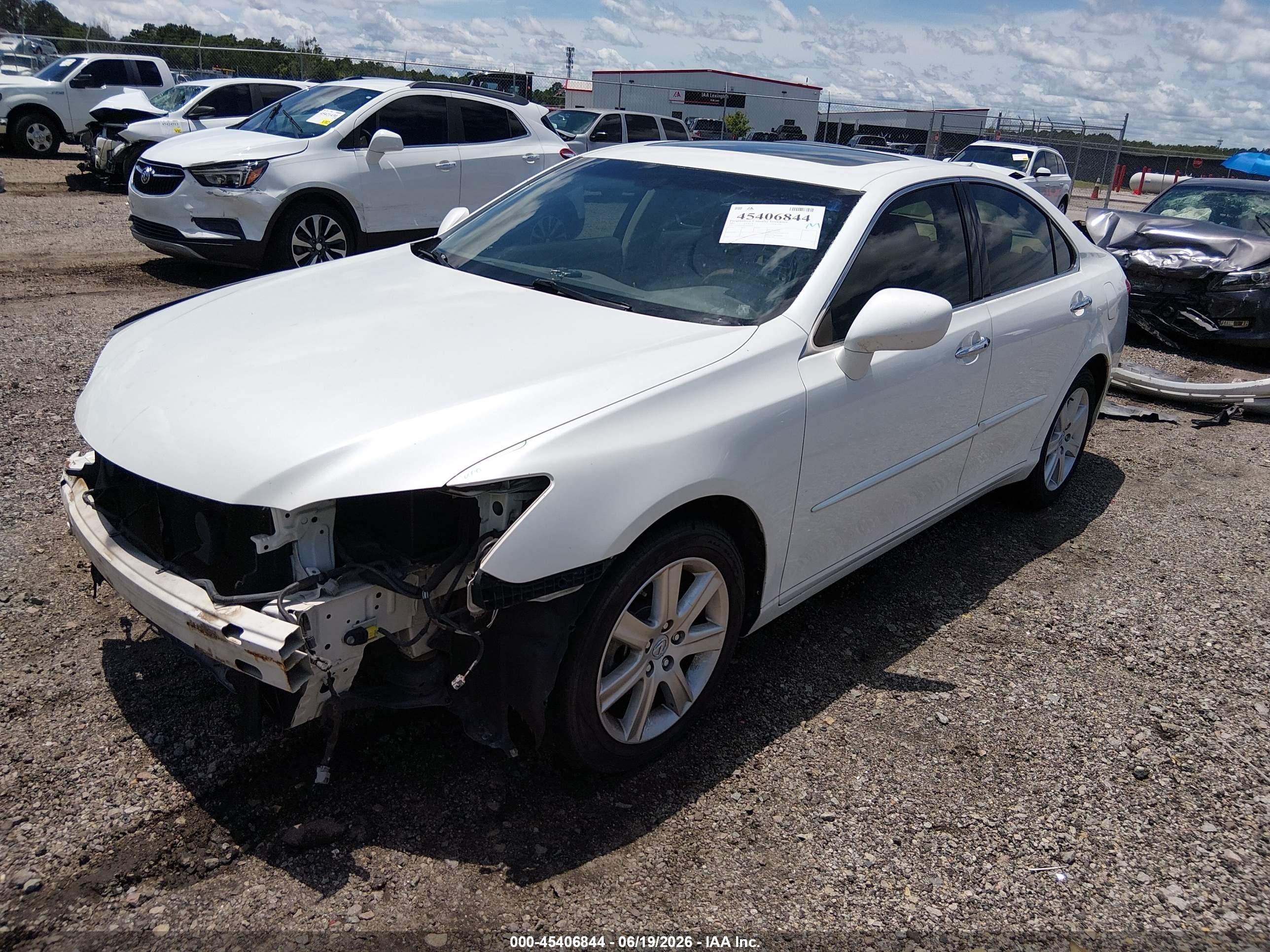 2007 Lexus Es 350   Белый vin: JTHBJ46G972085225