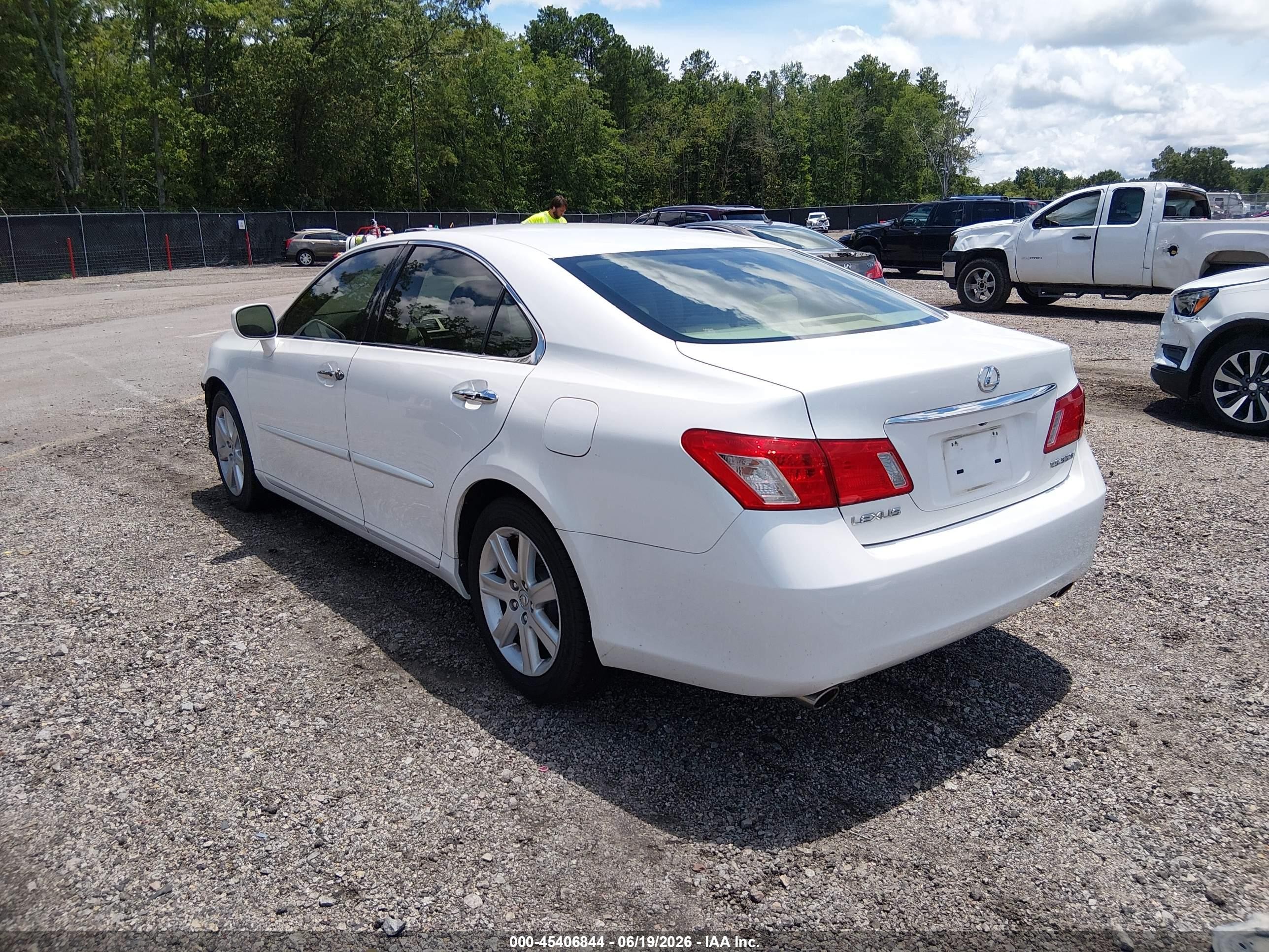 2007 Lexus Es 350   Белый vin: JTHBJ46G972085225