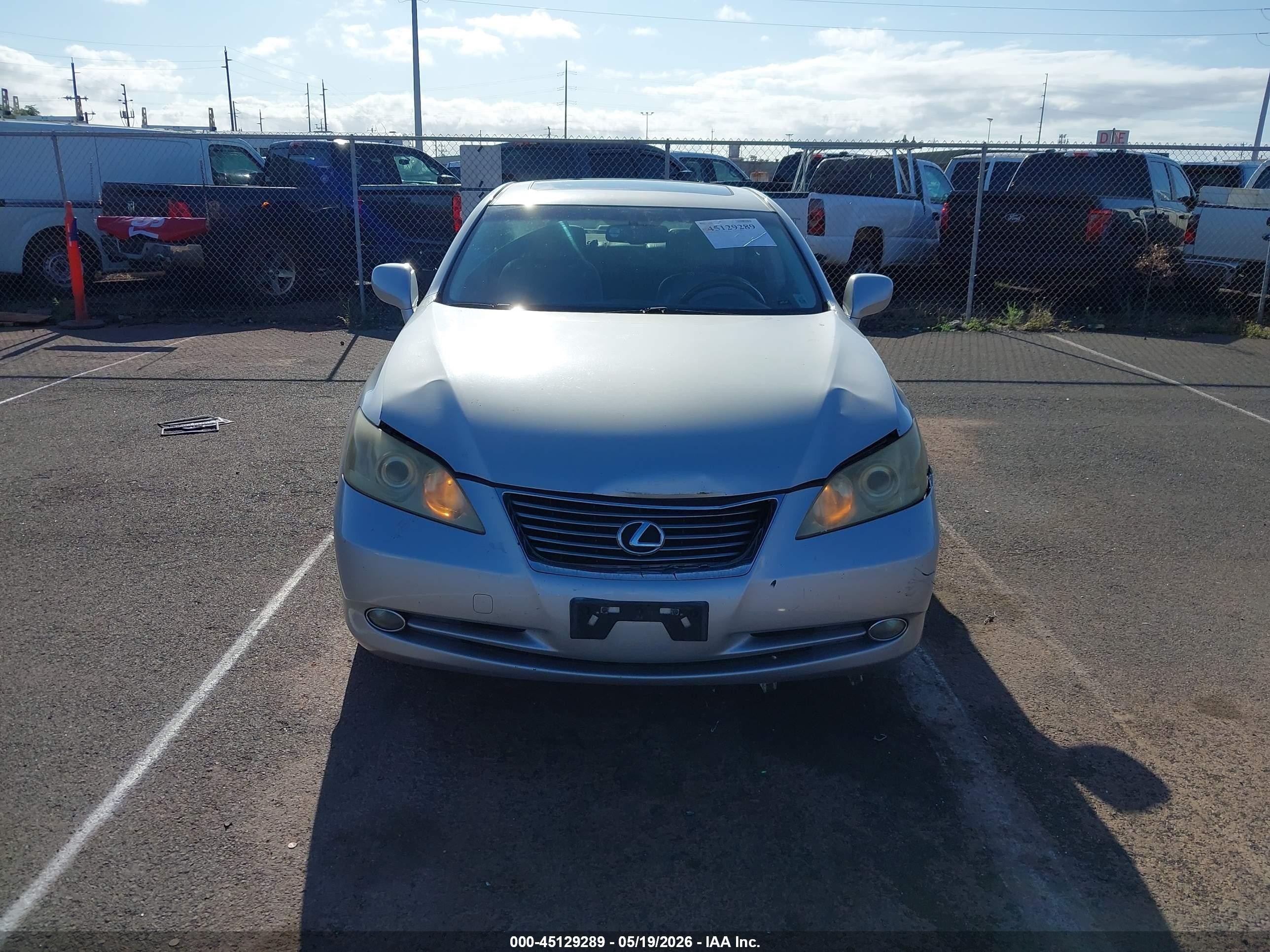 2007 Lexus Es 350   Silver vin: JTHBJ46G972091526