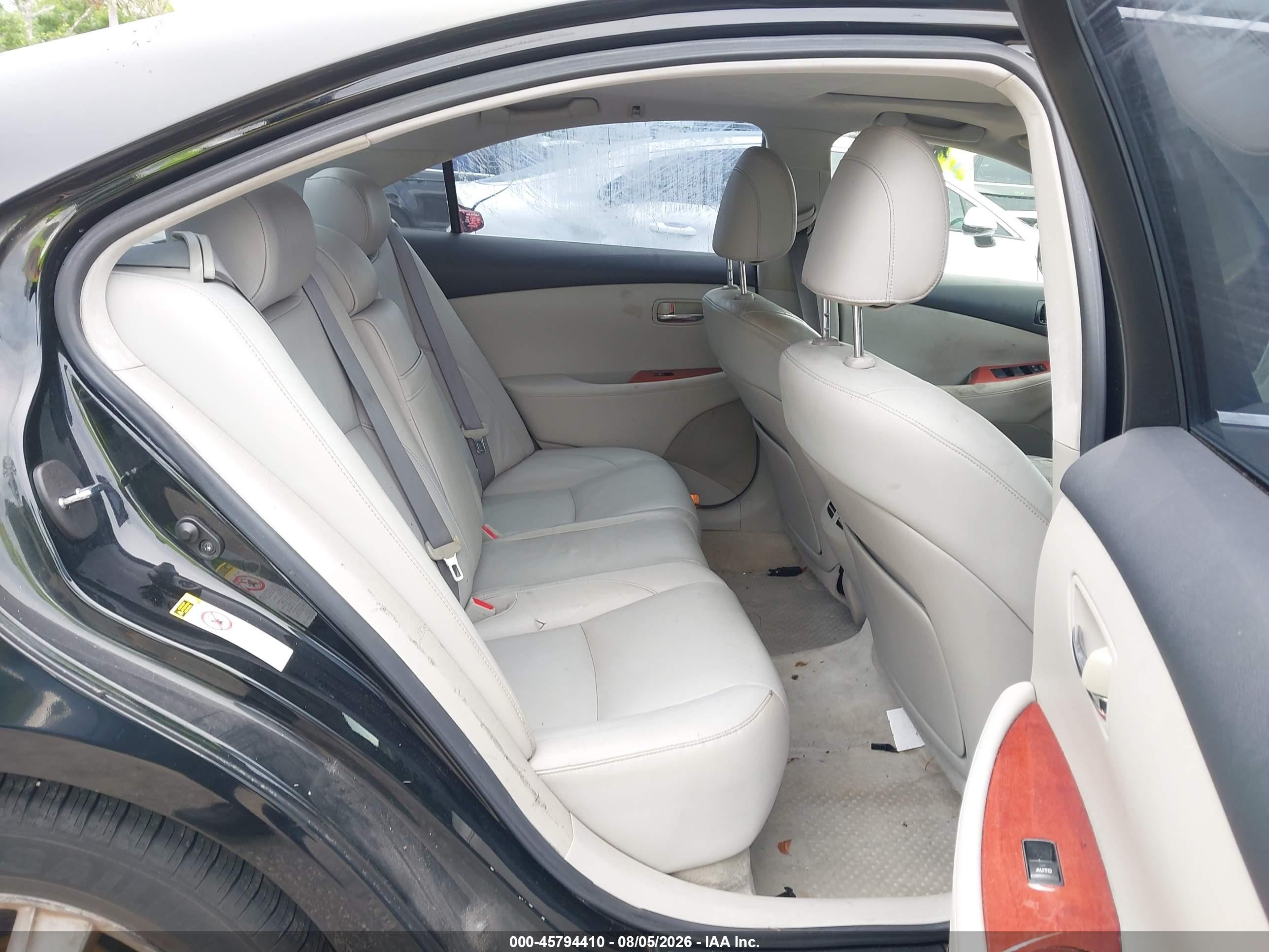 2007 Lexus Es 350   Черный vin: JTHBJ46G972100368