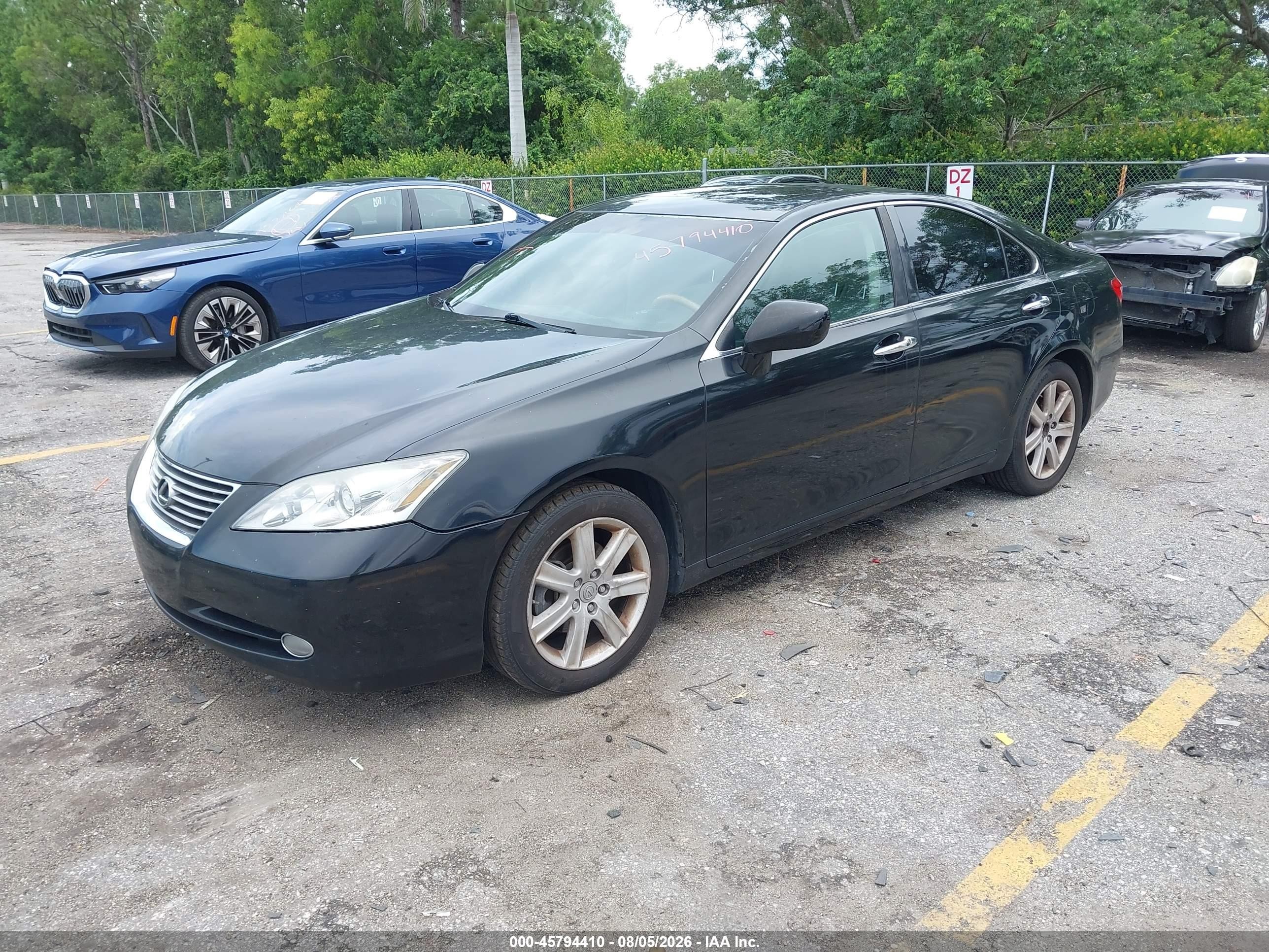 2007 Lexus Es 350   Черный vin: JTHBJ46G972100368