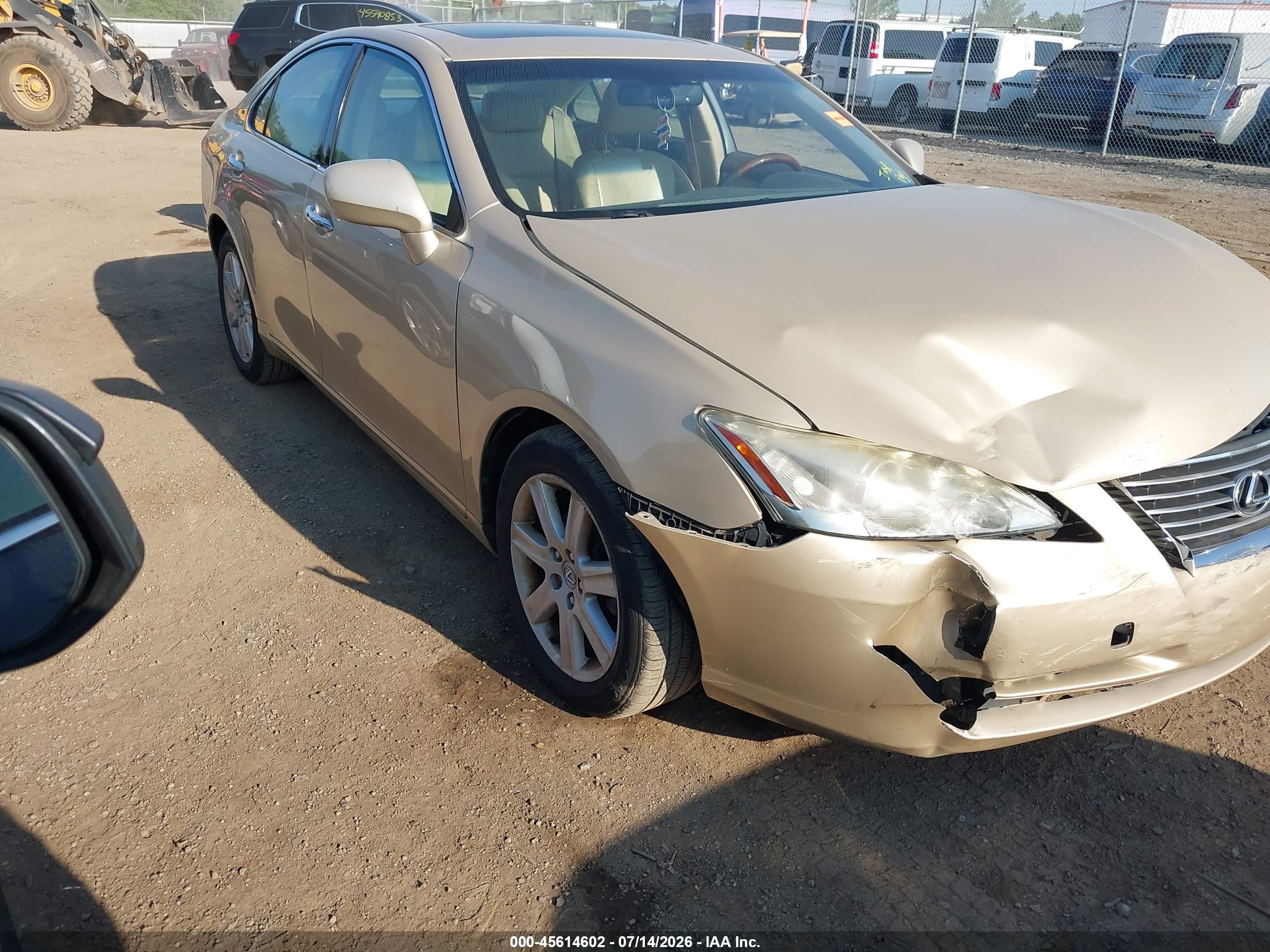2007 Lexus Es 350   Gold vin: JTHBJ46G972106901