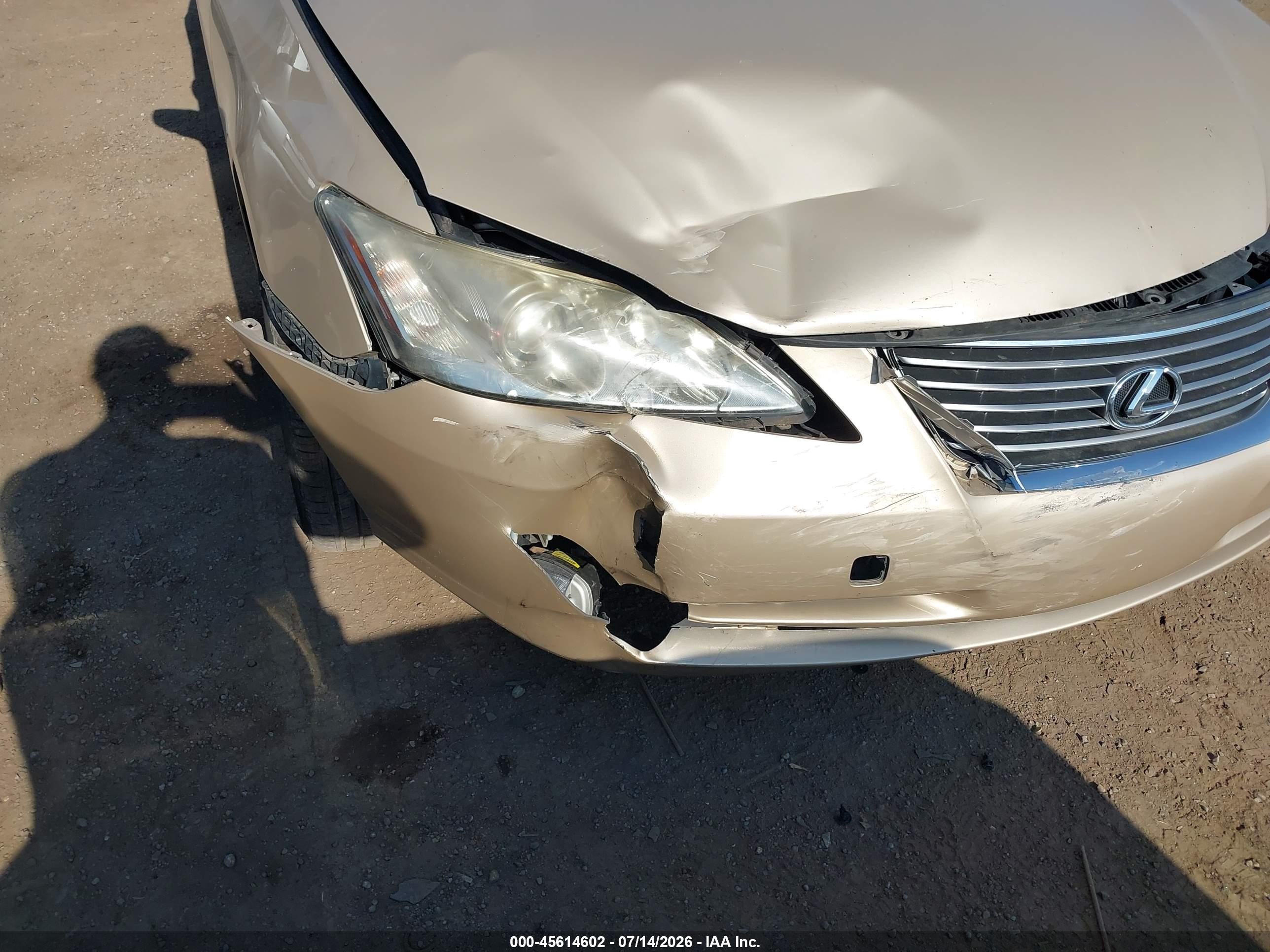 2007 Lexus Es 350   Gold vin: JTHBJ46G972106901