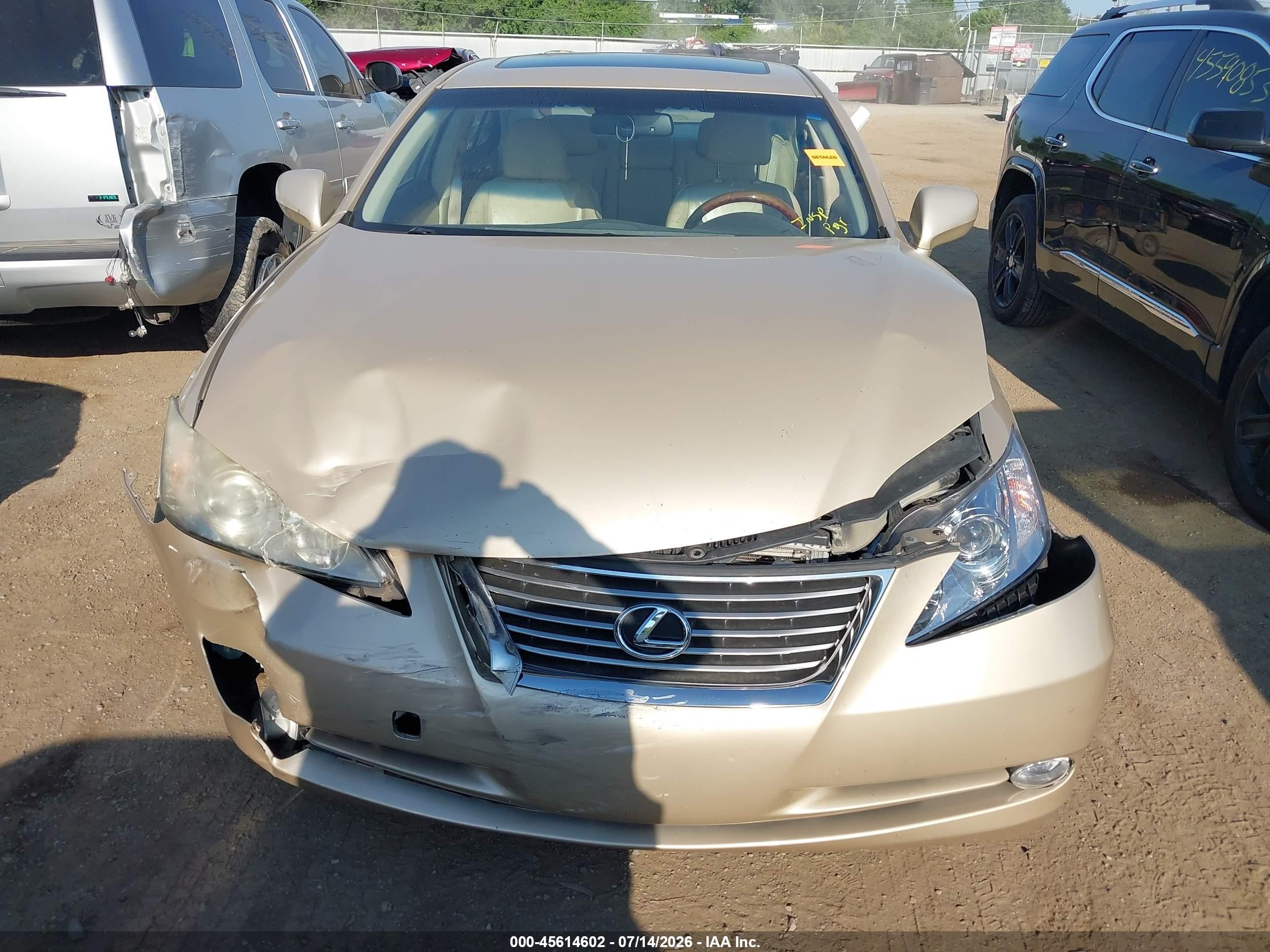 2007 Lexus Es 350   Gold vin: JTHBJ46G972106901