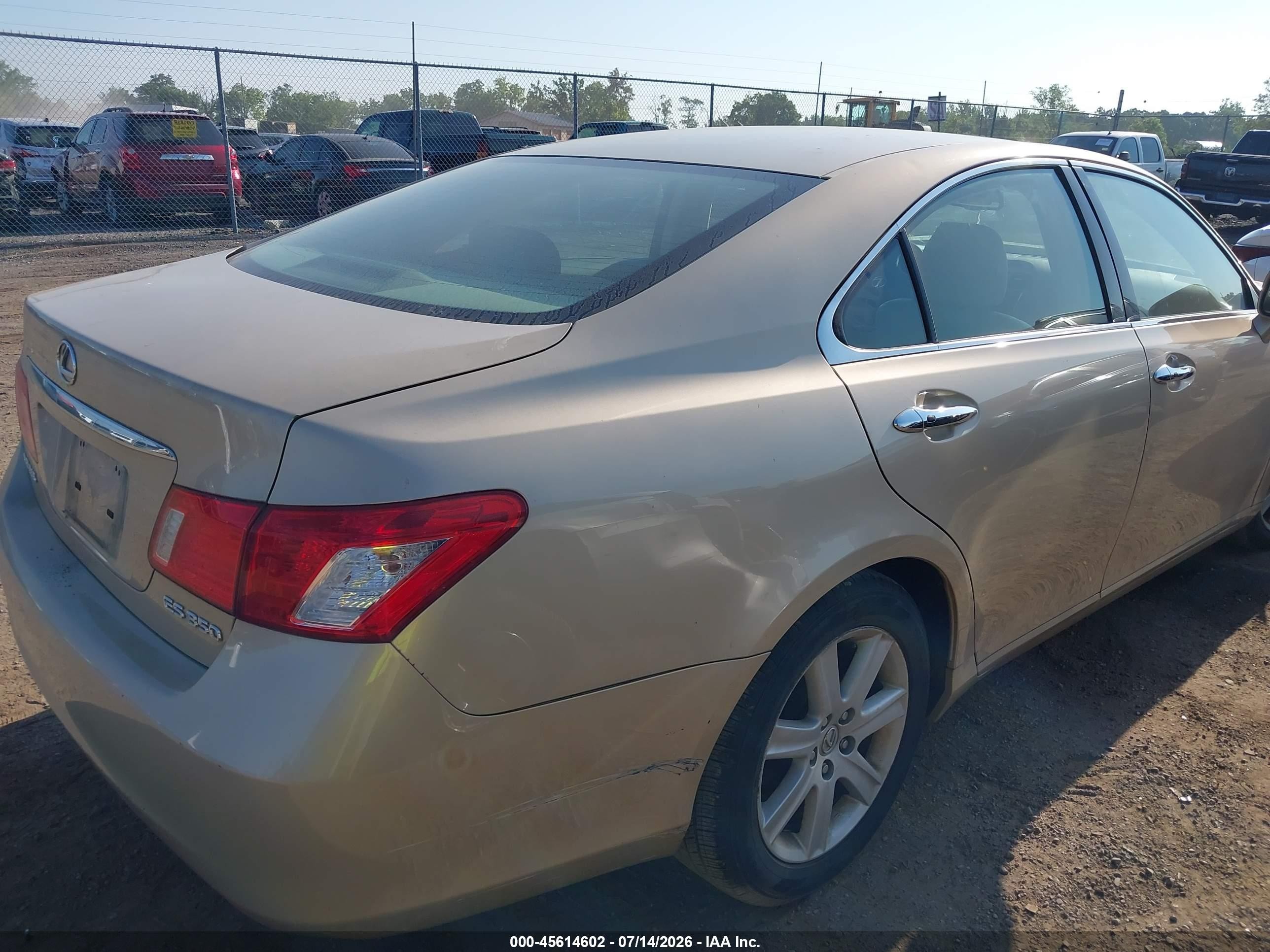 2007 Lexus Es 350   Gold vin: JTHBJ46G972106901