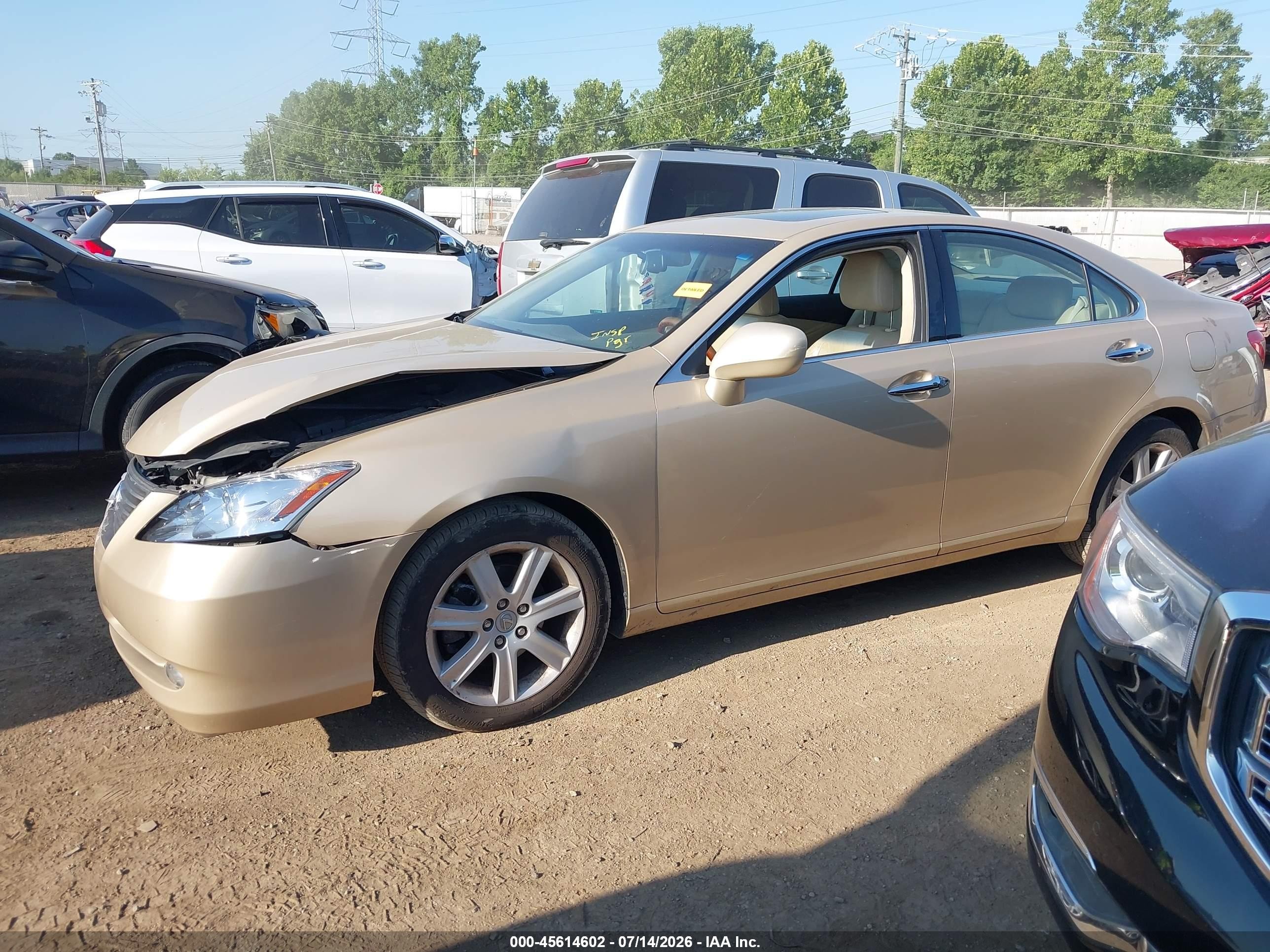 2007 Lexus Es 350   Gold vin: JTHBJ46G972106901