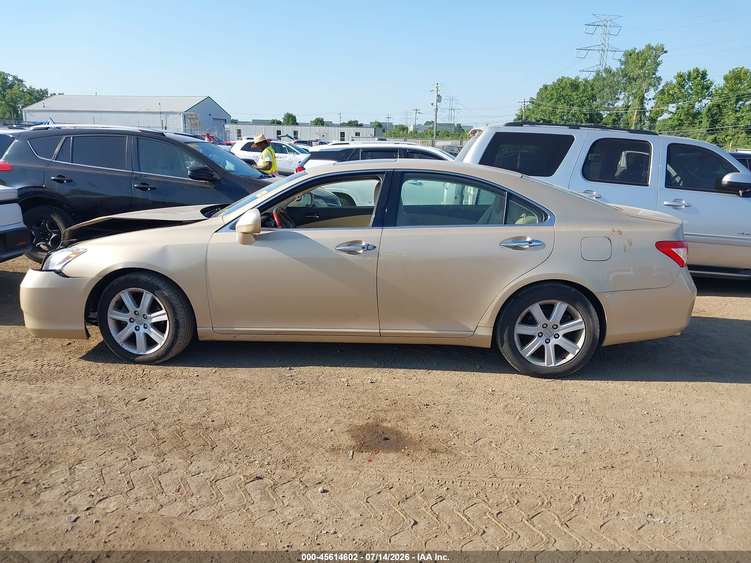 2007 Lexus Es 350   Gold vin: JTHBJ46G972106901