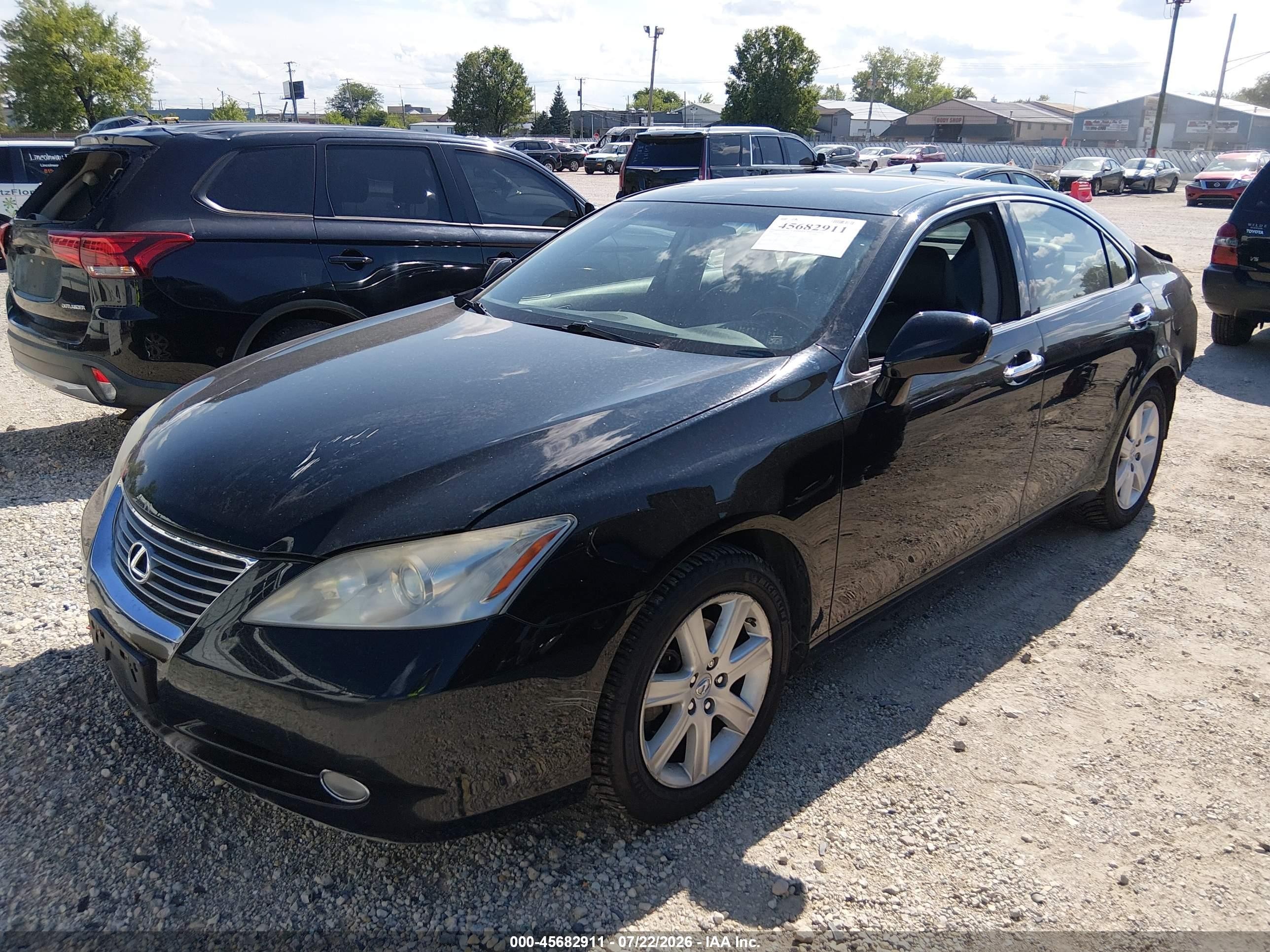 2007 Lexus Es 350   Black vin: JTHBJ46G972115694