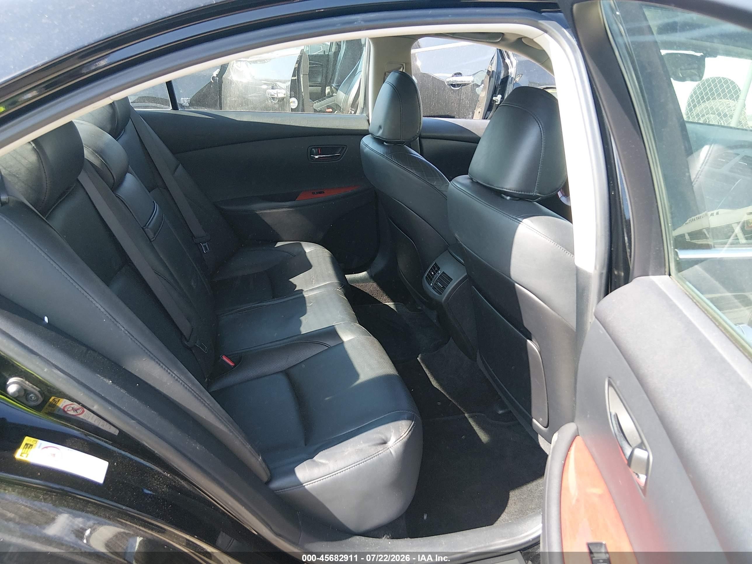 2007 Lexus Es 350   Black vin: JTHBJ46G972115694
