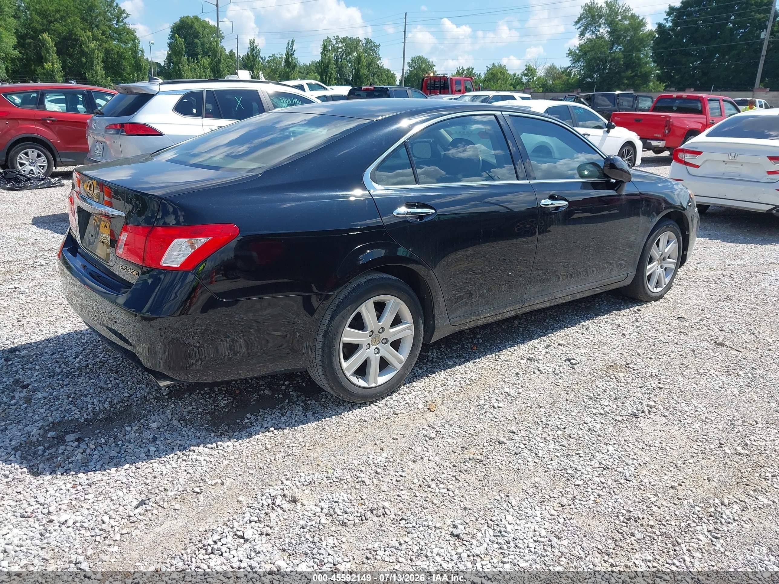 2007 Lexus Es 350   Black vin: JTHBJ46G972116649