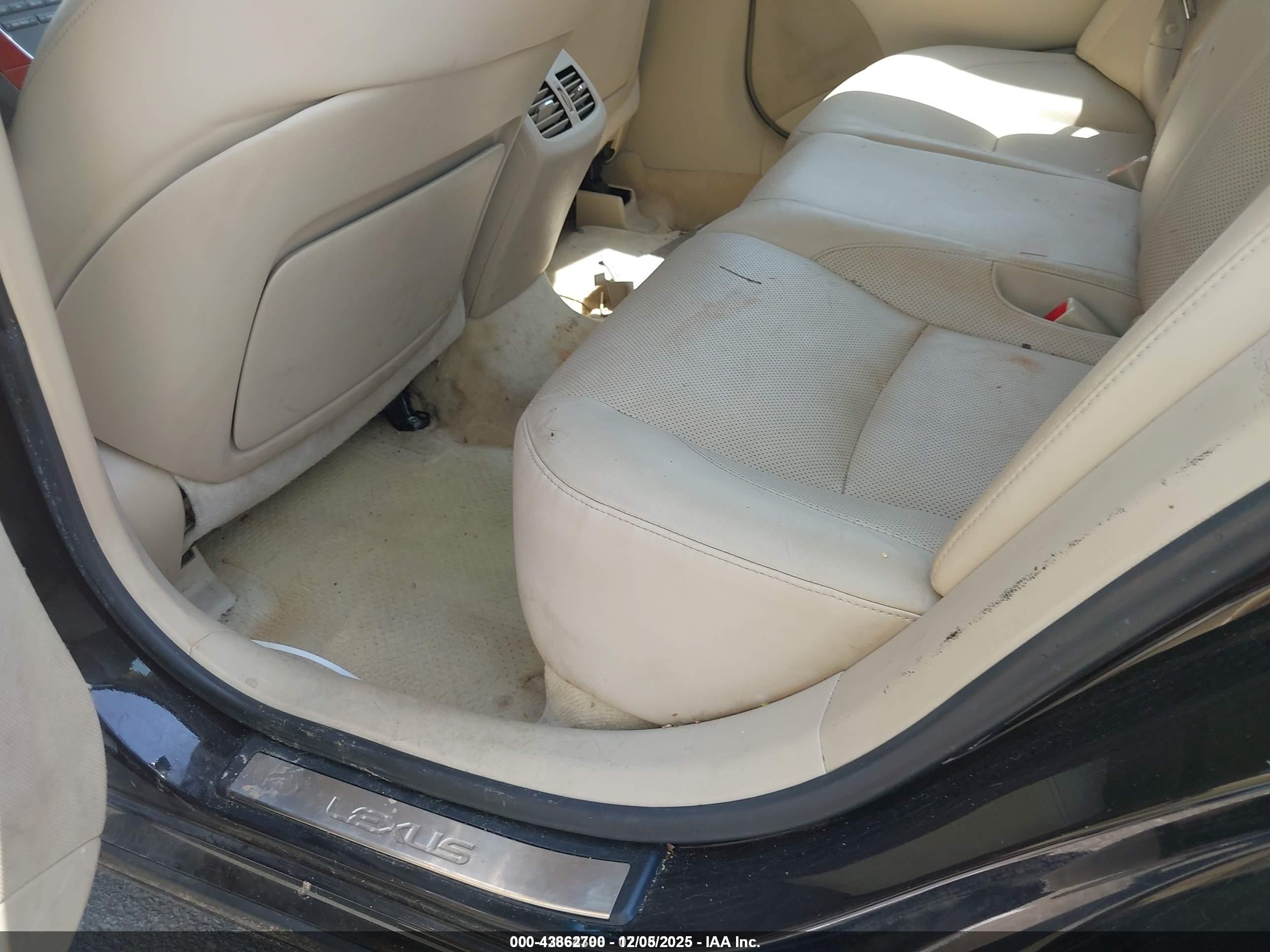 2007 Lexus Es 350   Black vin: JTHBJ46G972126209