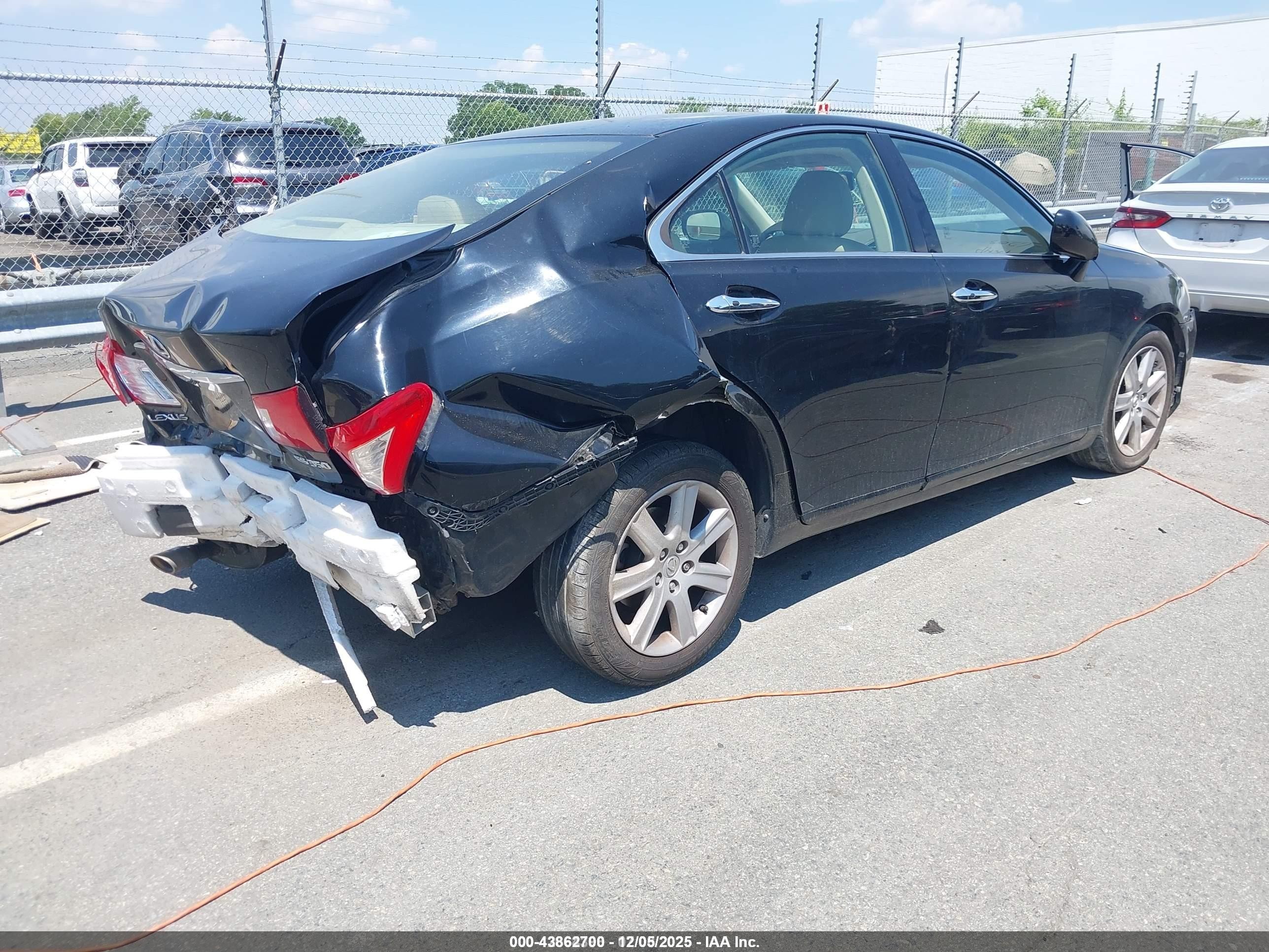 2007 Lexus Es 350   Black vin: JTHBJ46G972126209