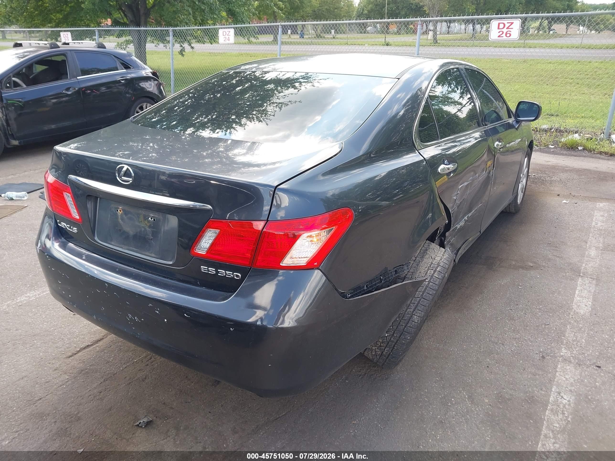 2007 Lexus Es 350   Серый vin: JTHBJ46G972131121
