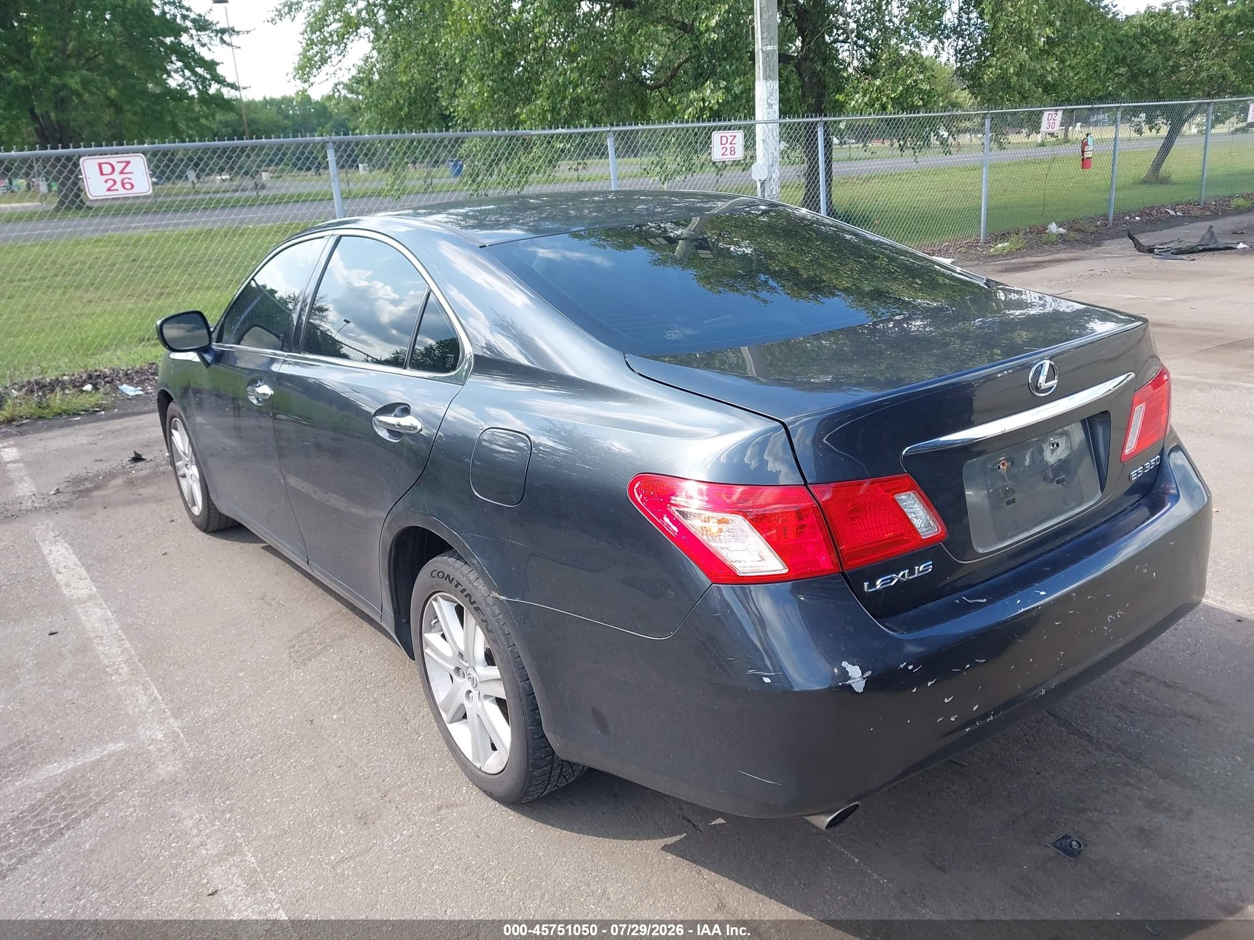 2007 Lexus Es 350   Серый vin: JTHBJ46G972131121