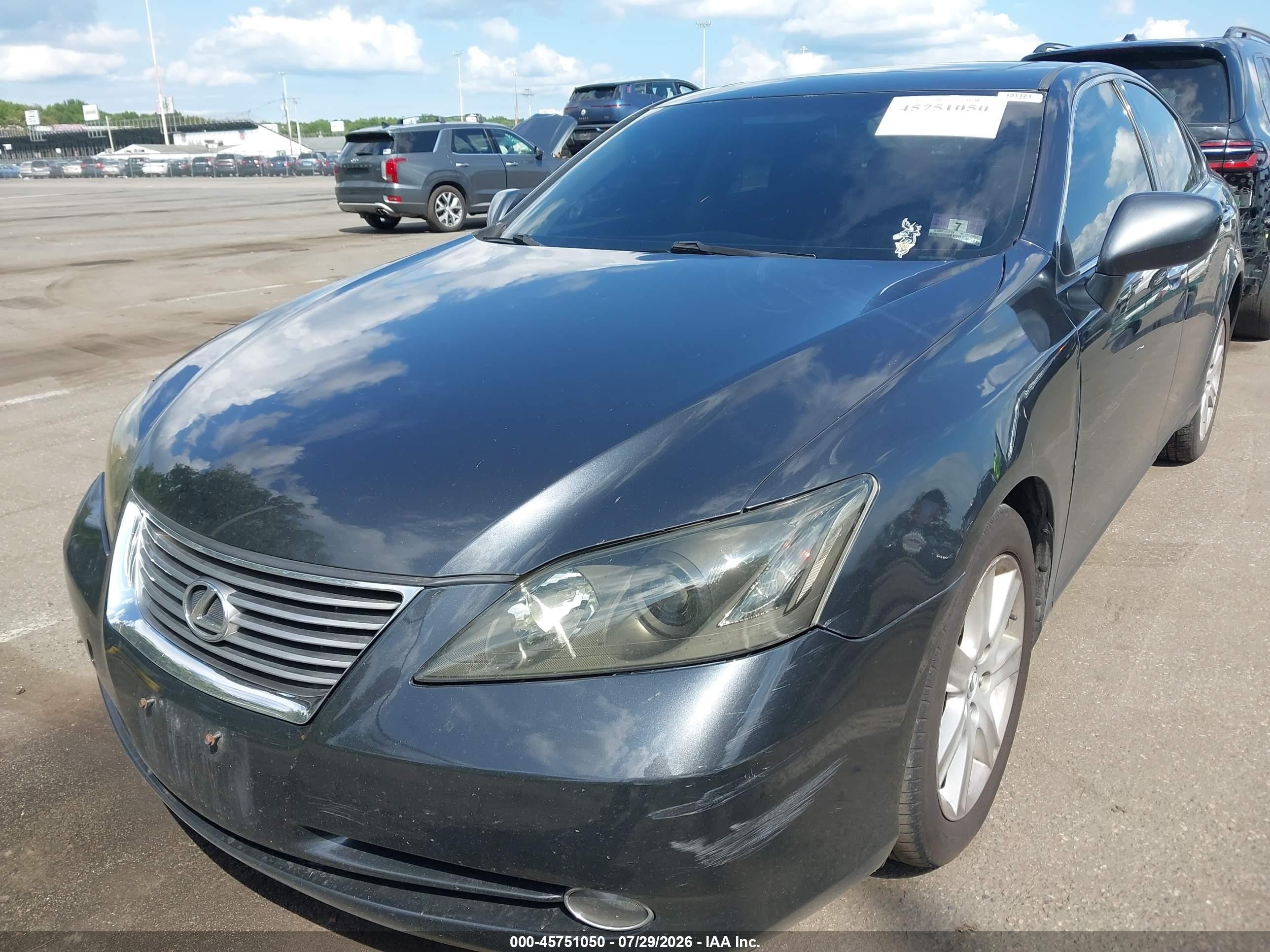 2007 Lexus Es 350   Серый vin: JTHBJ46G972131121