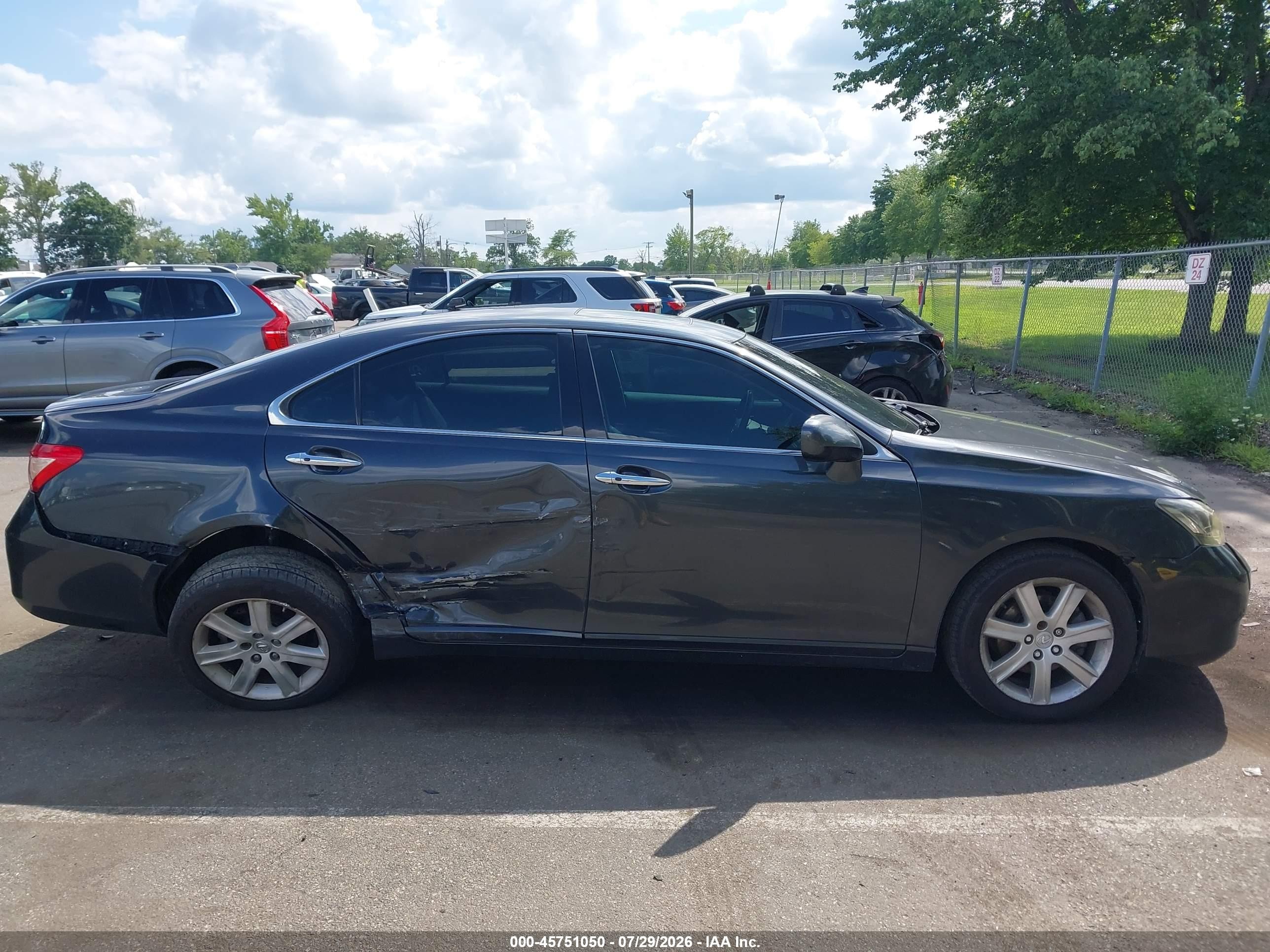 2007 Lexus Es 350   Серый vin: JTHBJ46G972131121
