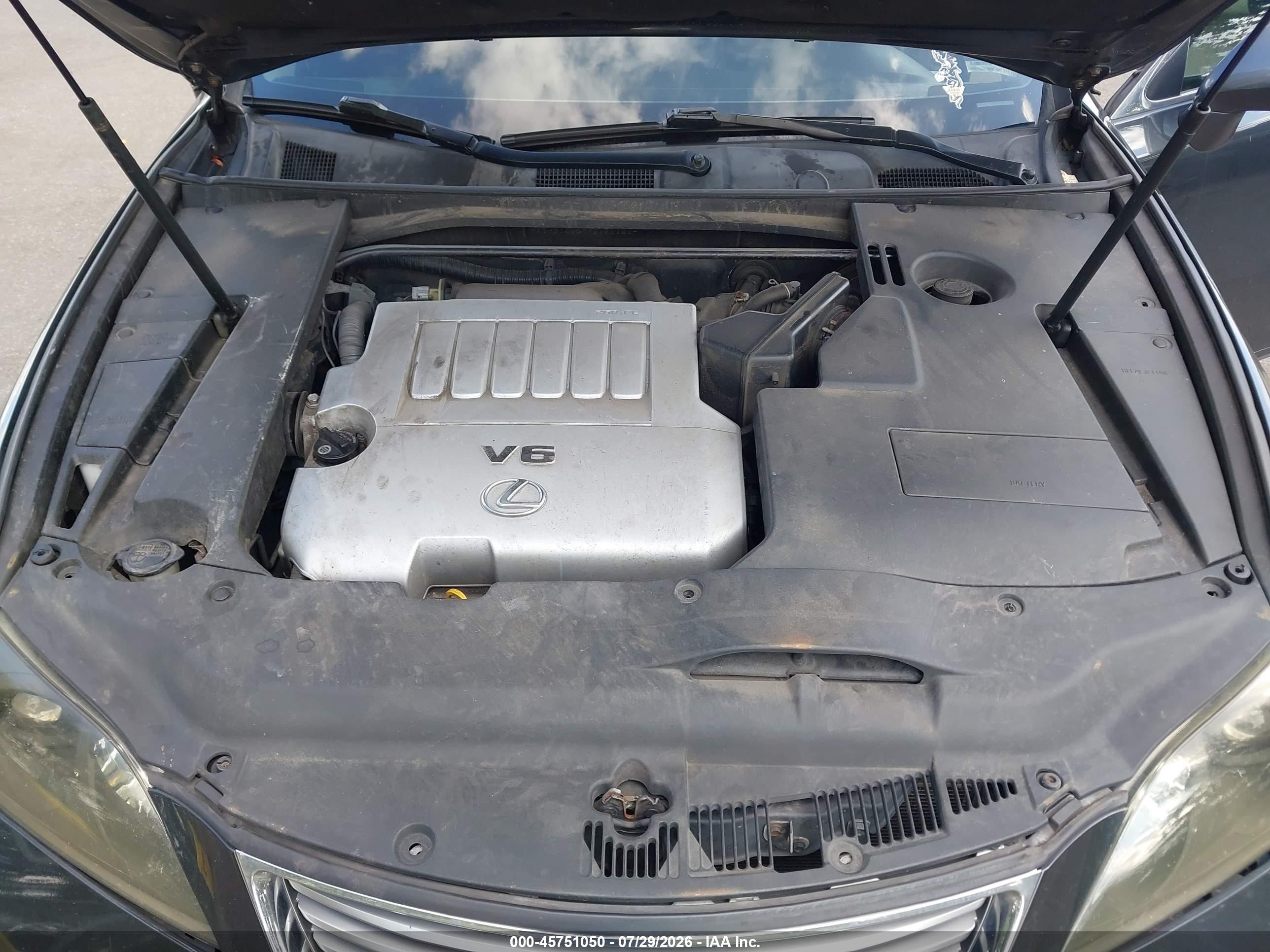 2007 Lexus Es 350   Серый vin: JTHBJ46G972131121