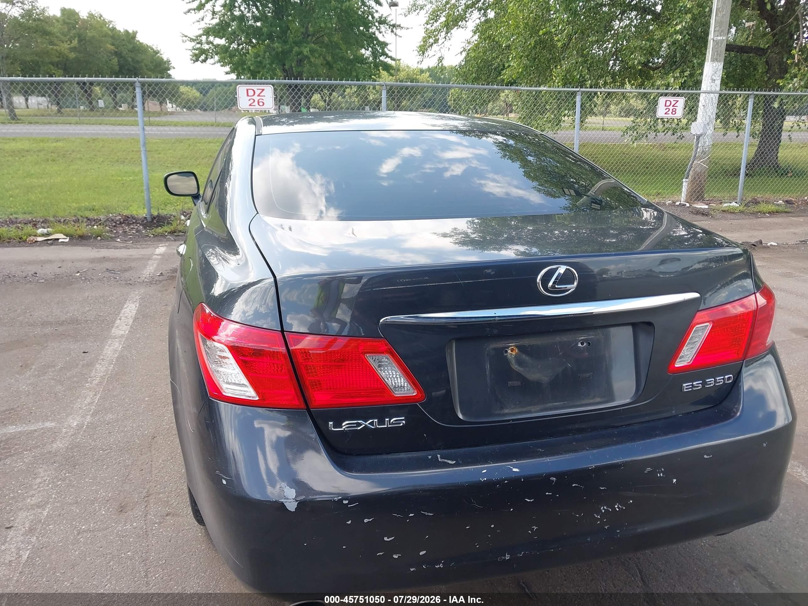 2007 Lexus Es 350   Серый vin: JTHBJ46G972131121