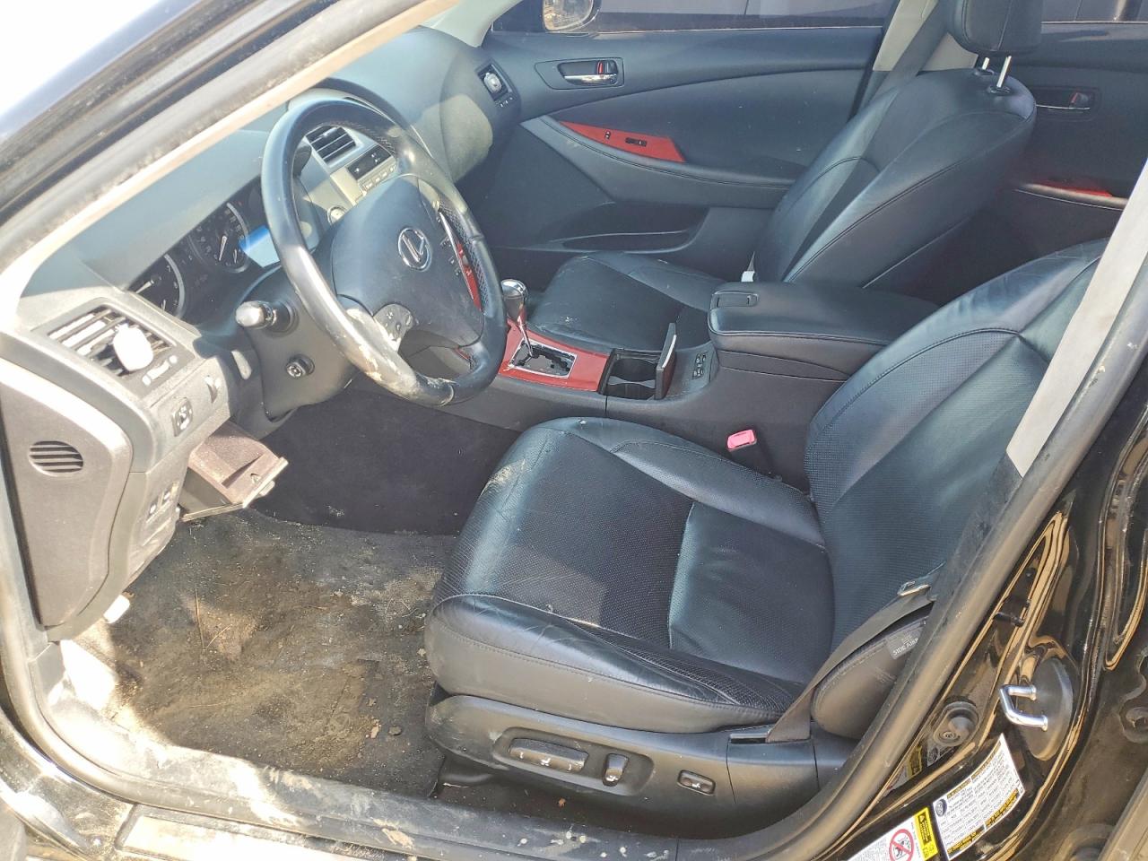 2007 Lexus Es 350 Black vin: JTHBJ46G972131572