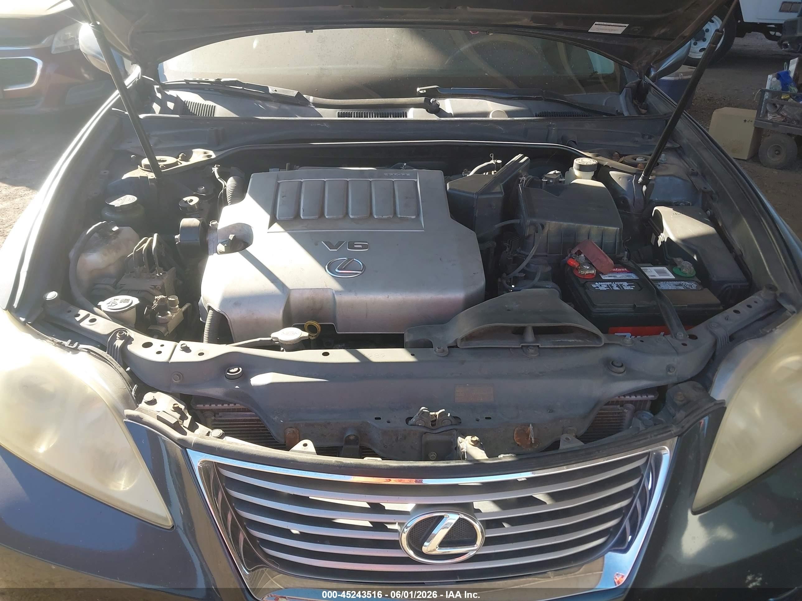 2007 Lexus Es 350 Black vin: JTHBJ46G972139879