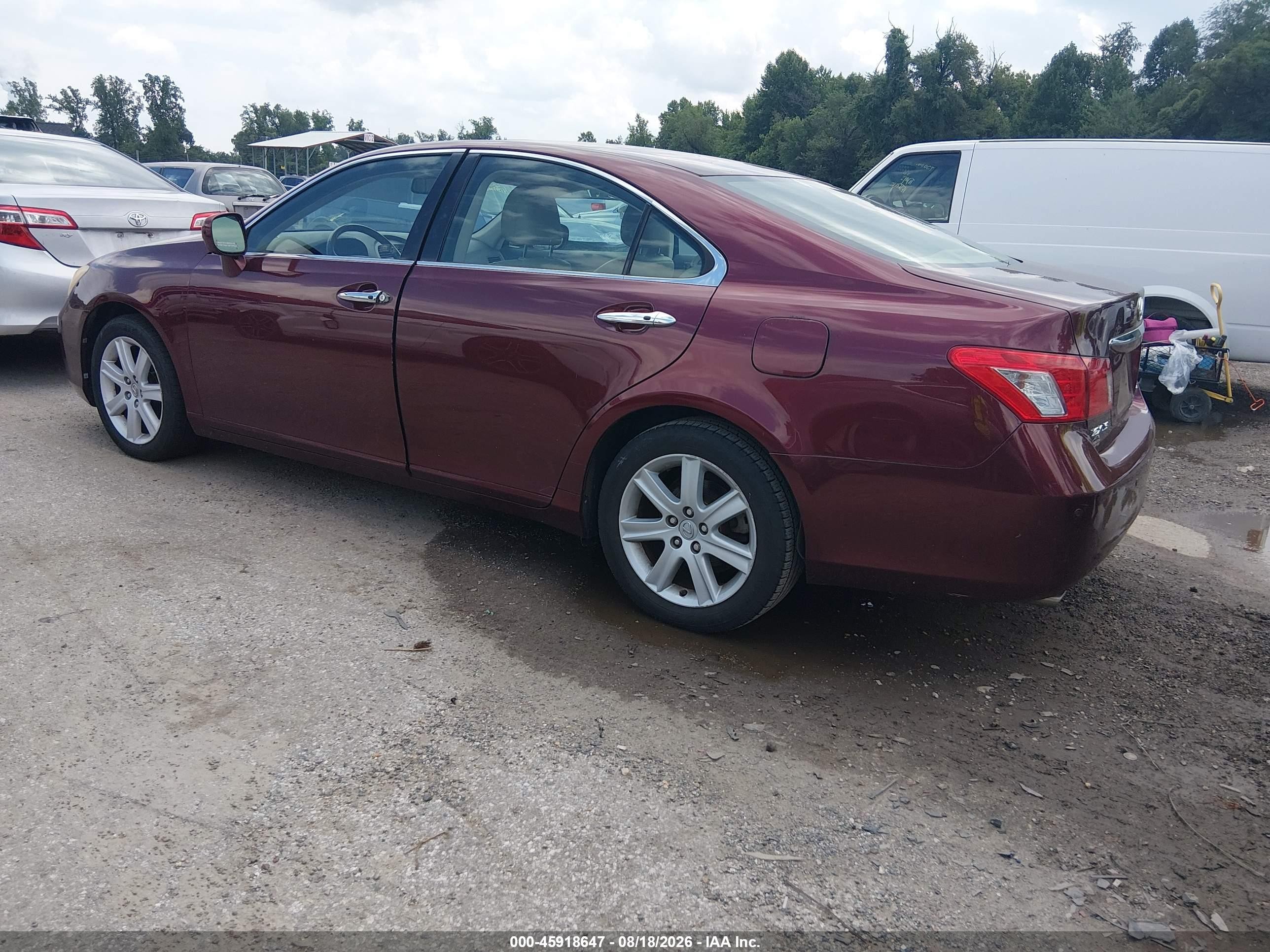 2007 Lexus Es 350 Burgundy vin: JTHBJ46G972145956