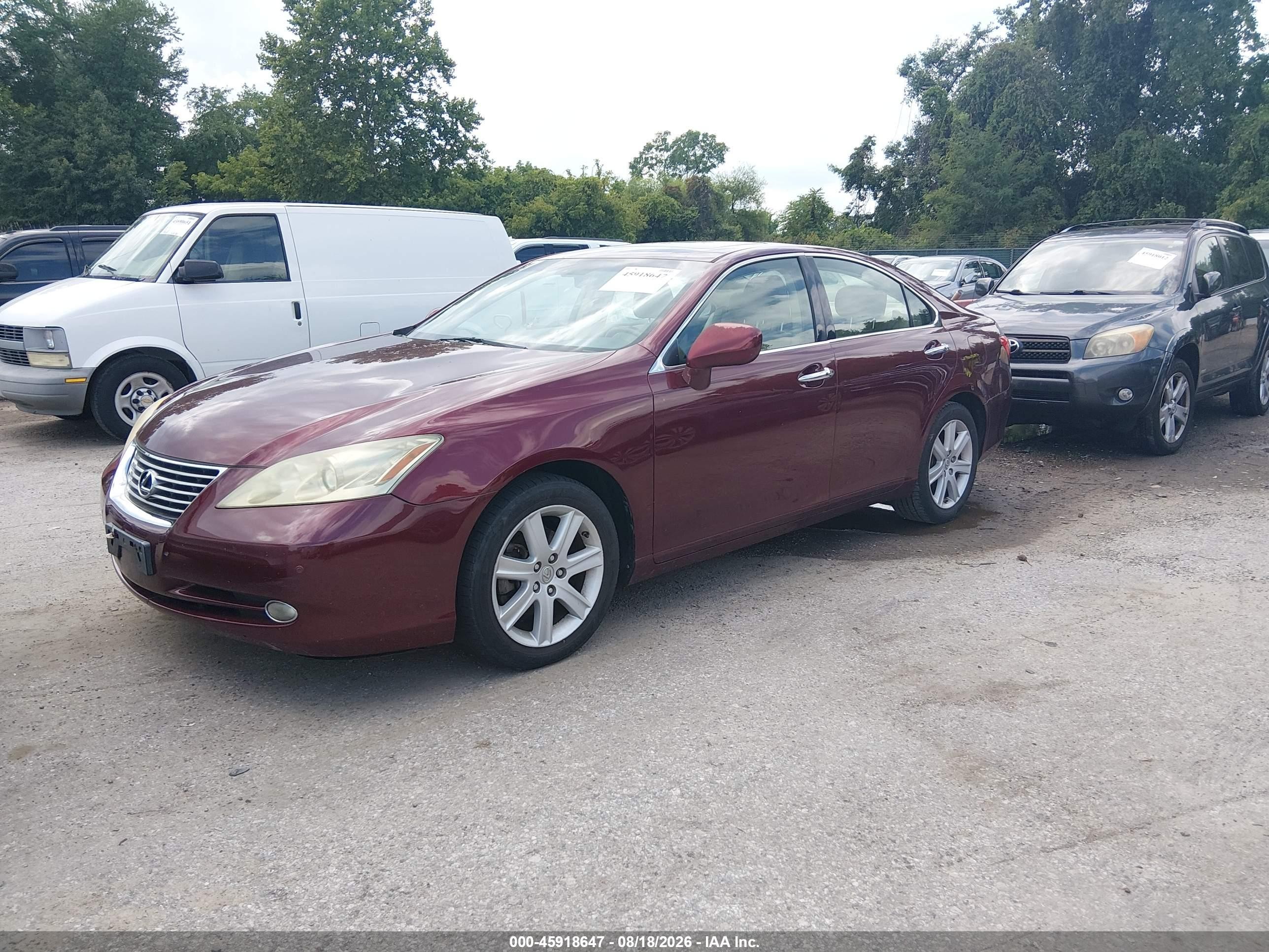 2007 Lexus Es 350 Burgundy vin: JTHBJ46G972145956