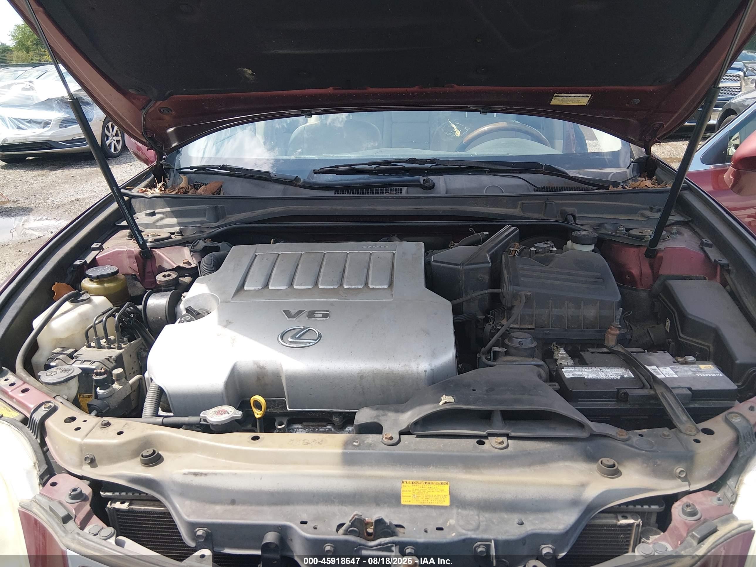 2007 Lexus Es 350 Burgundy vin: JTHBJ46G972145956