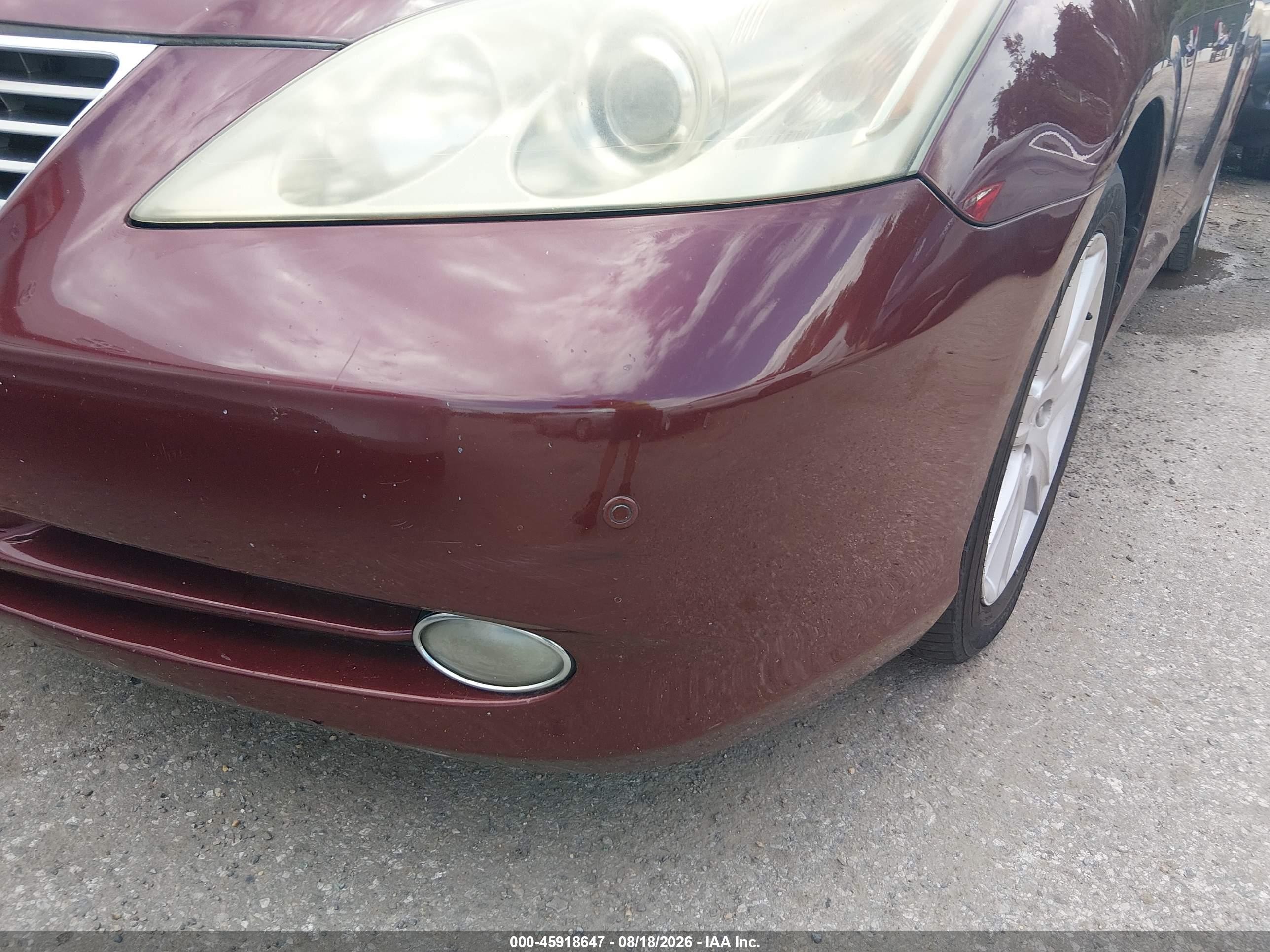 2007 Lexus Es 350 Burgundy vin: JTHBJ46G972145956